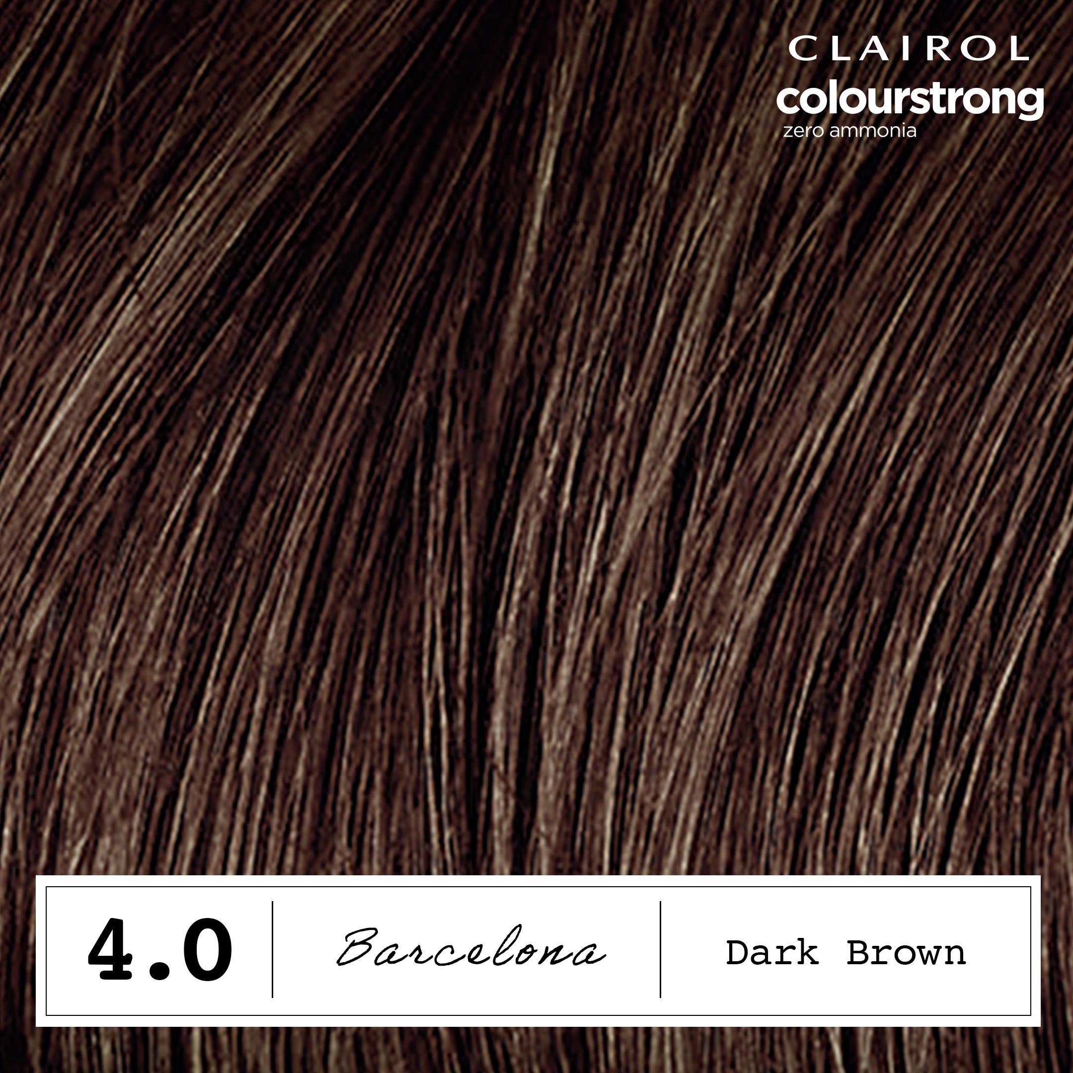 Clairol Colour Strong Dark Brown 4.0 Permanent Hair Dye thumbnail 4
