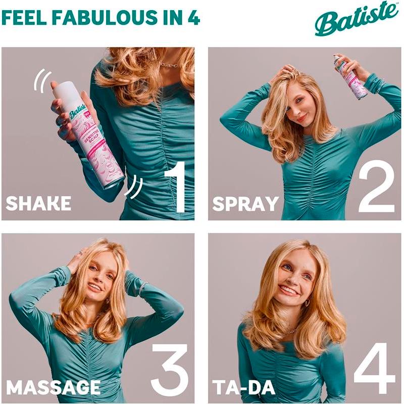 Batiste Sensitive Scalp Gentle Dry Shampoo 200ml thumbnail 5