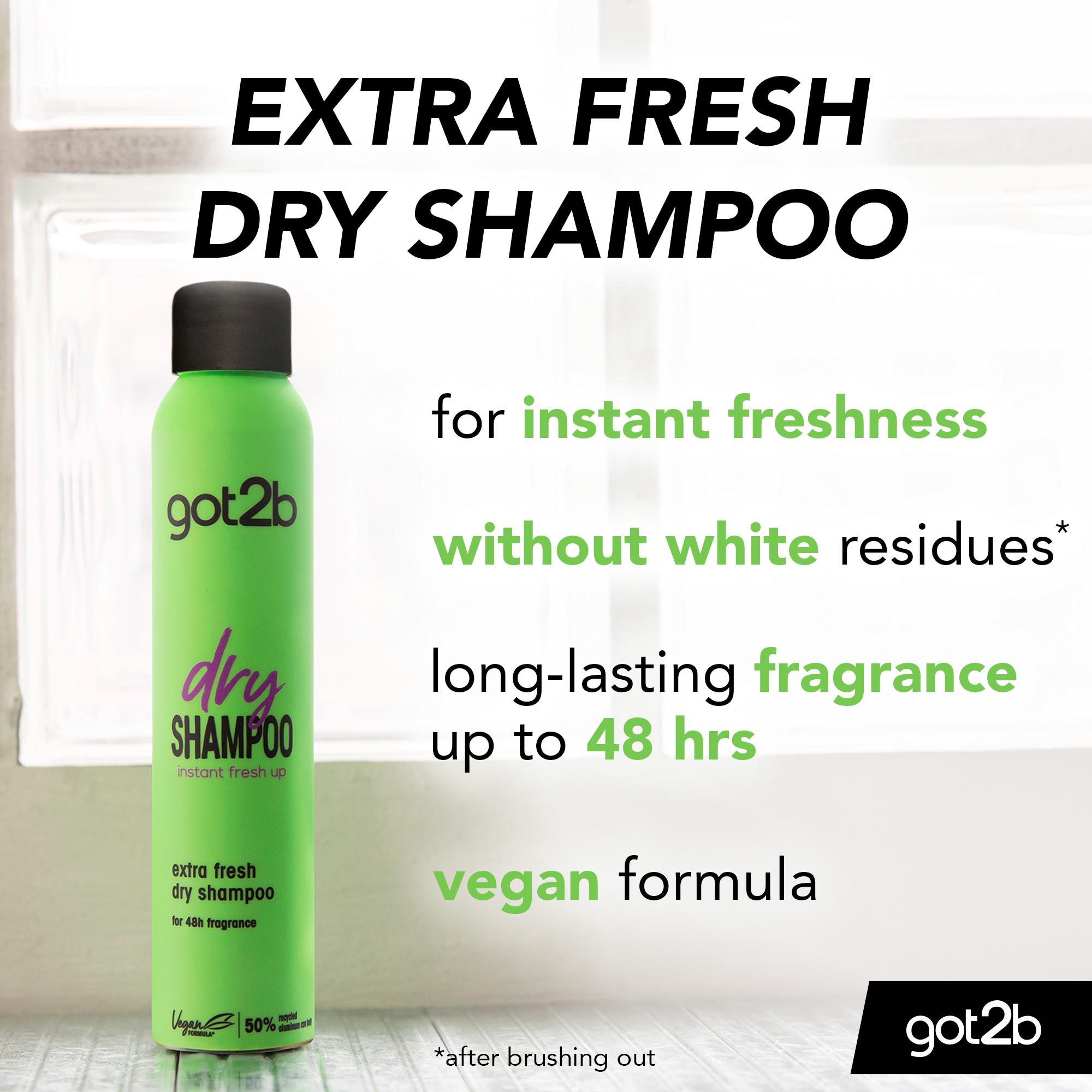 got2b Dry Shampoo Extra Fresh Scent Instant Refresh 200ml thumbnail 2