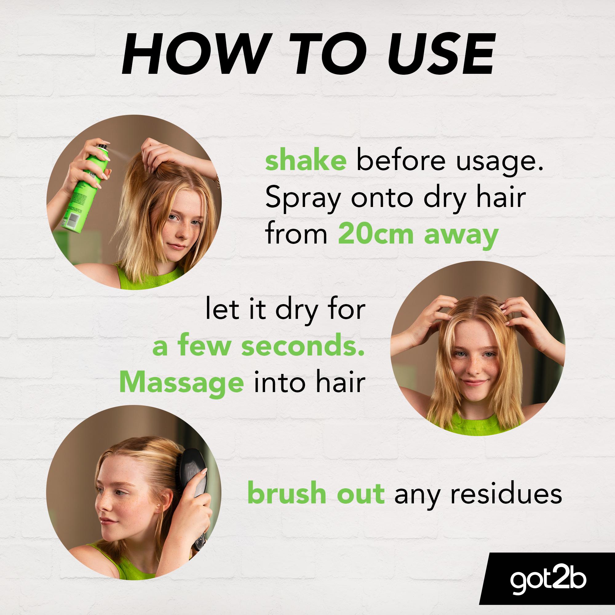 got2b Dry Shampoo Extra Fresh Scent Instant Refresh 200ml thumbnail 3