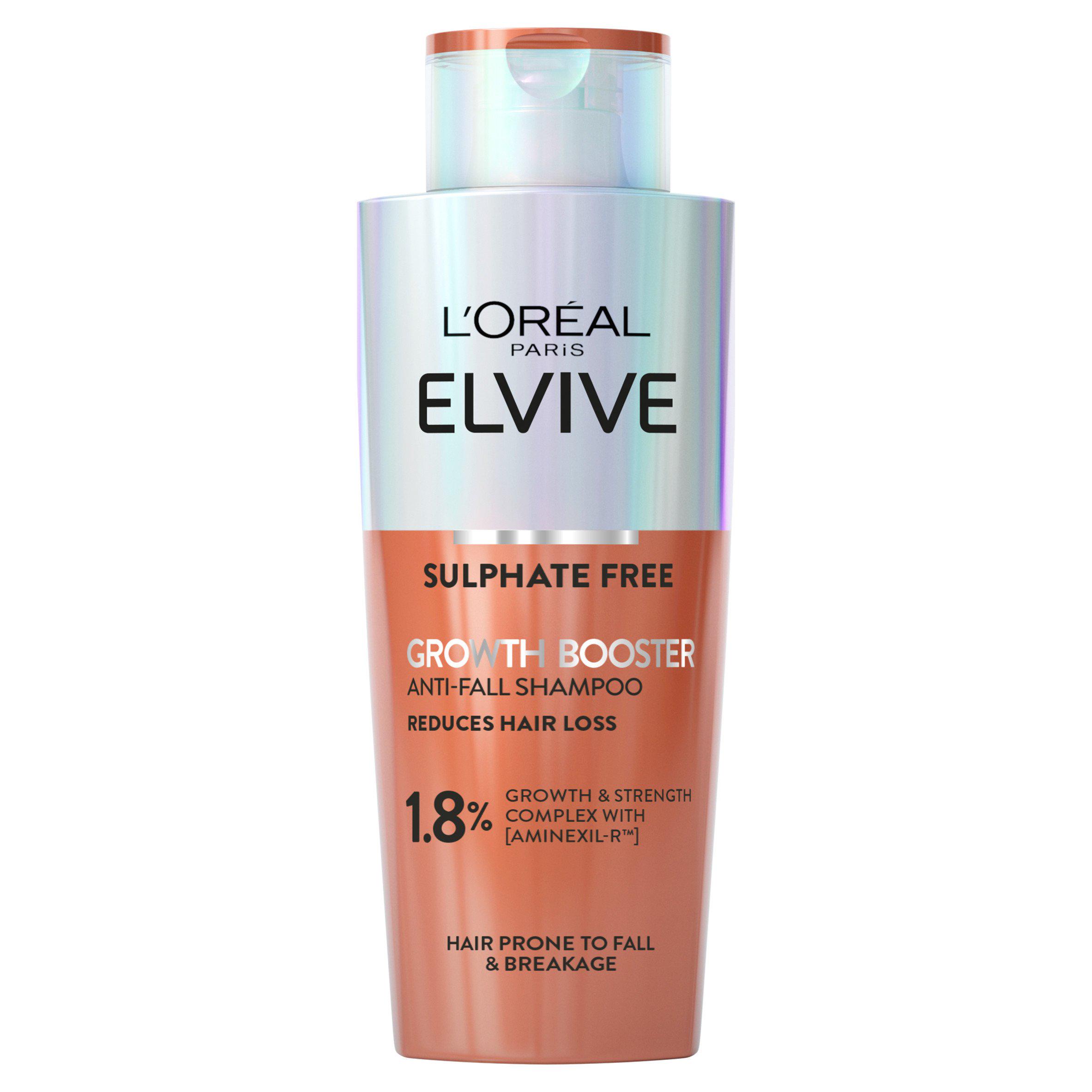 L'Oreal Paris Elvive Growth Booster Shampoo, Anti Hair Loss for Men & Women, 200ml