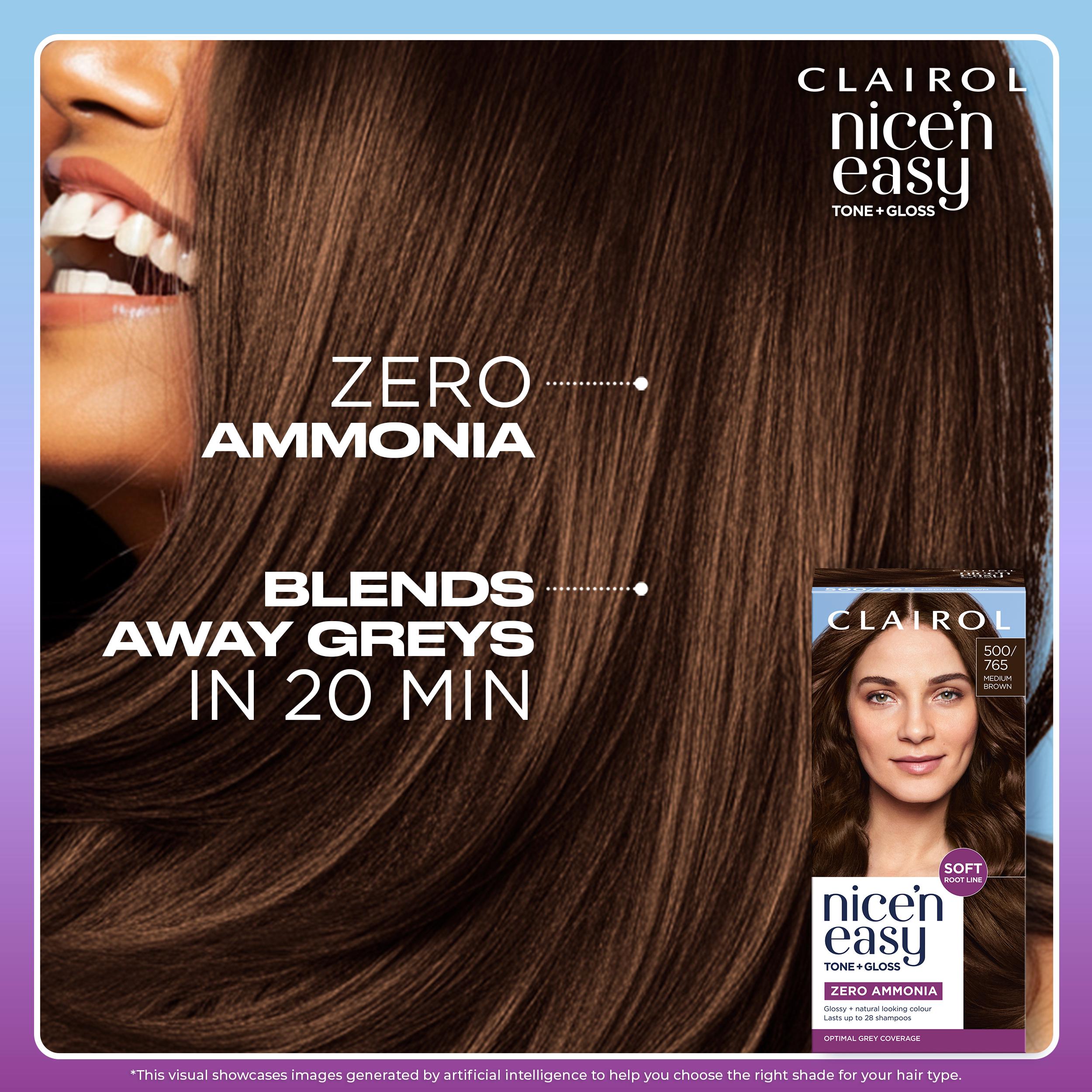 Clairol Nice'N Easy Tone+Gloss Medium Golden Brown 537/78 Semi Permanent Hair Dye thumbnail 6