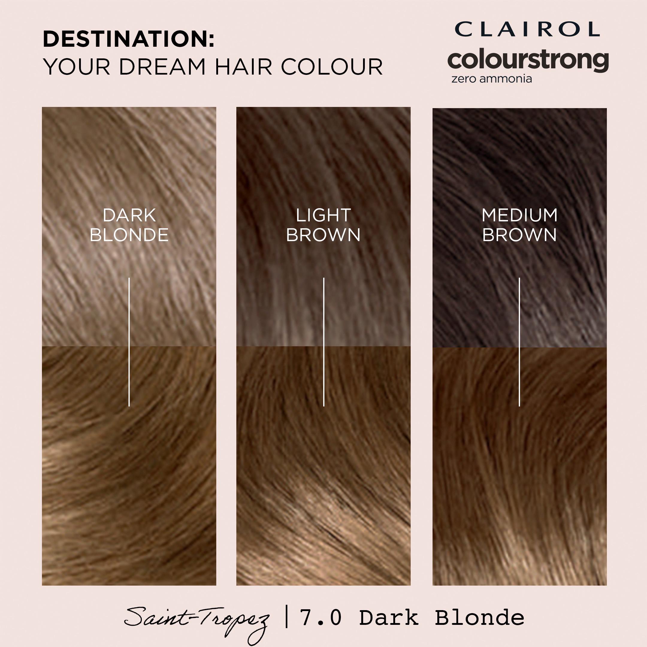 Clairol Colour Strong Dark Blonde 7.0 Permanent Hair Dye thumbnail 2