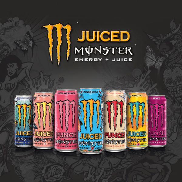 Monster Energy Drink Rio Punch 4 x 500ml thumbnail 3