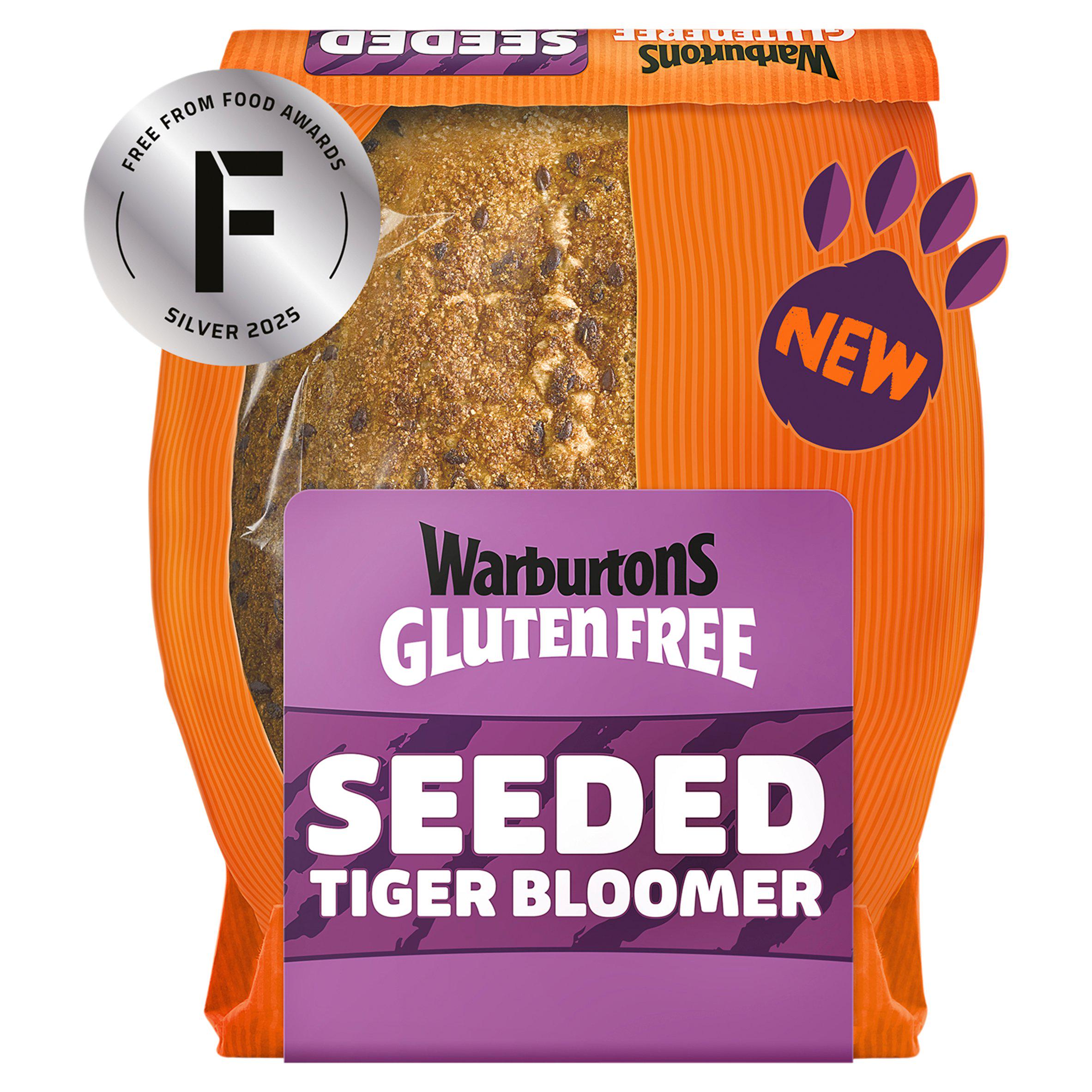 Warburtons Gluten Free Seeded Tiger Bloomer 400g
