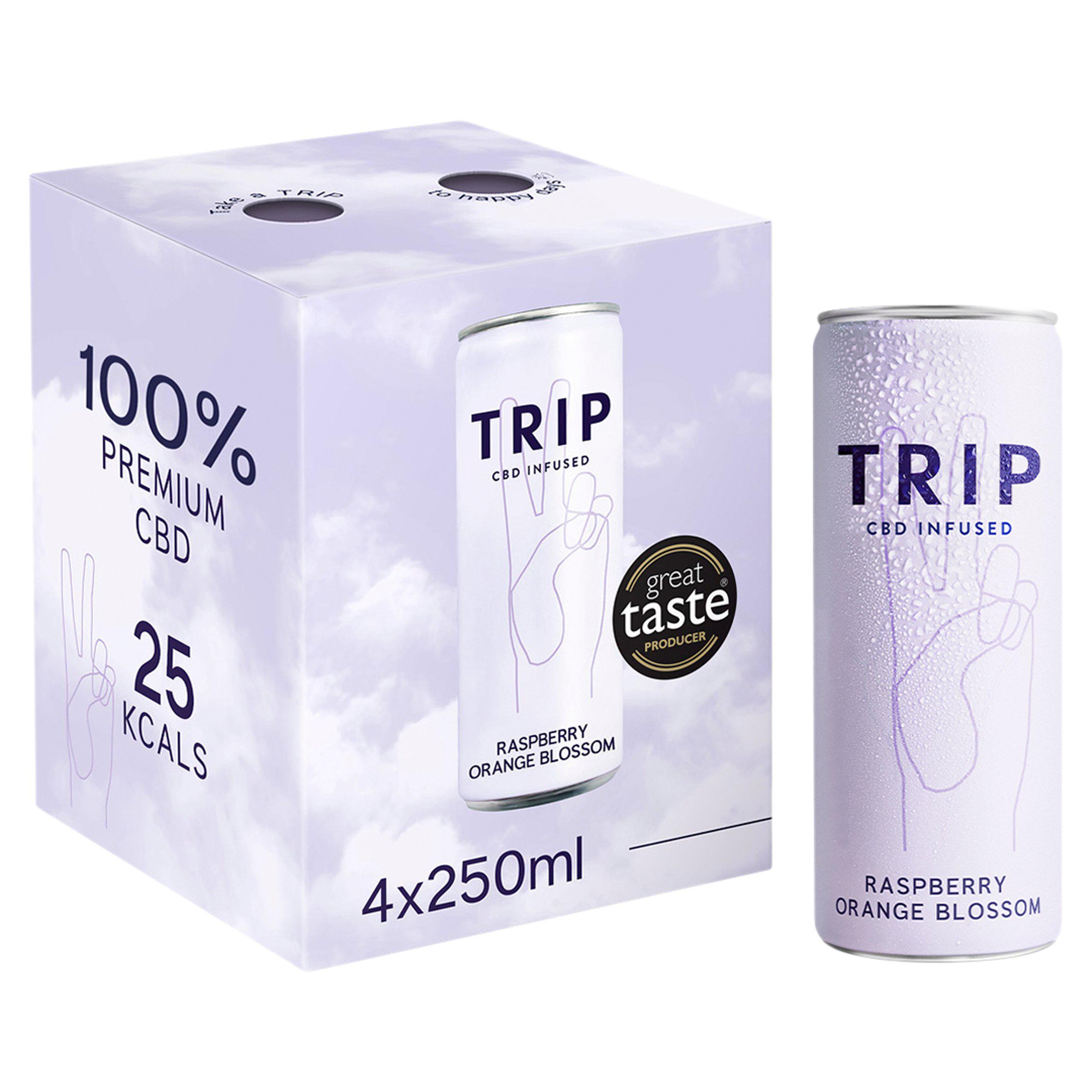 TRIP CBD Infused Raspberry Orange Blossom