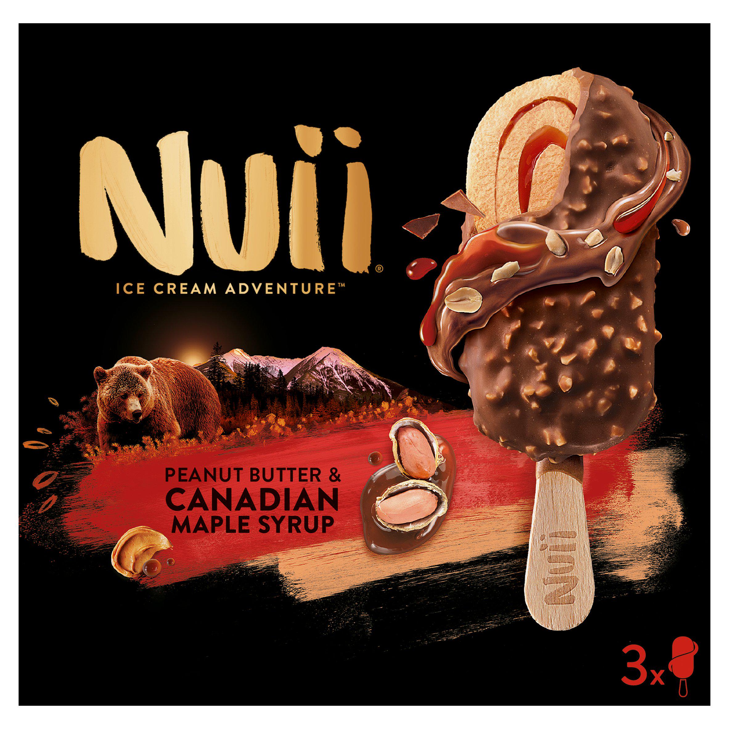 Nuii Peanut butter and Canadian Maple Syrup Ice Cream