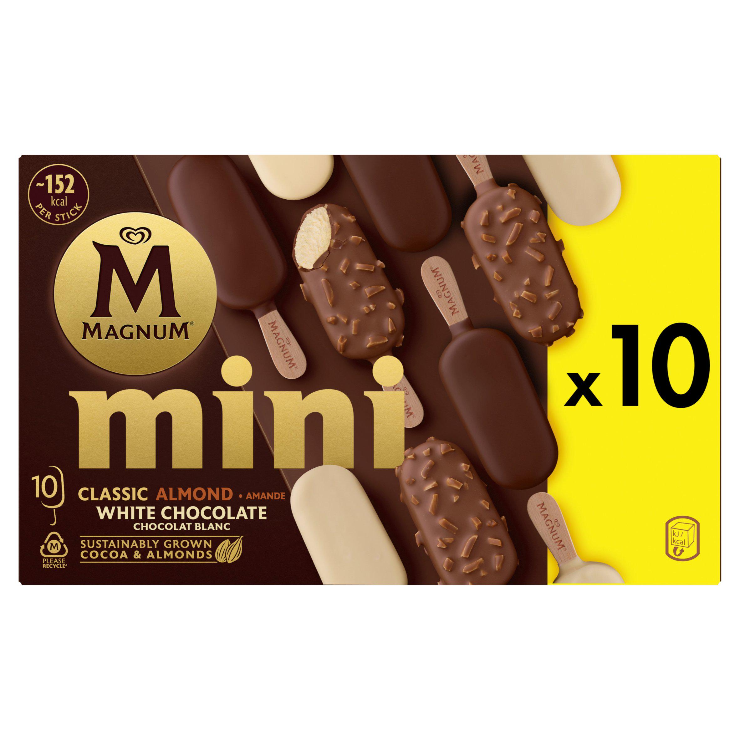 Magnum Mini Classic, Almond & White Chocolate Ice Cream Lollies