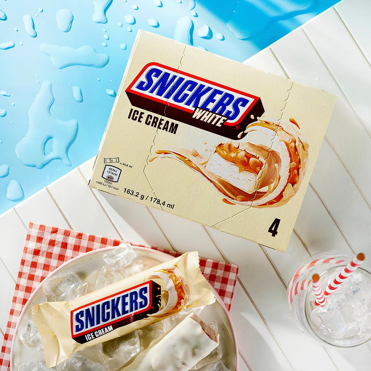 Snickers White Ice Cream 4 x 44.6ml thumbnail 3