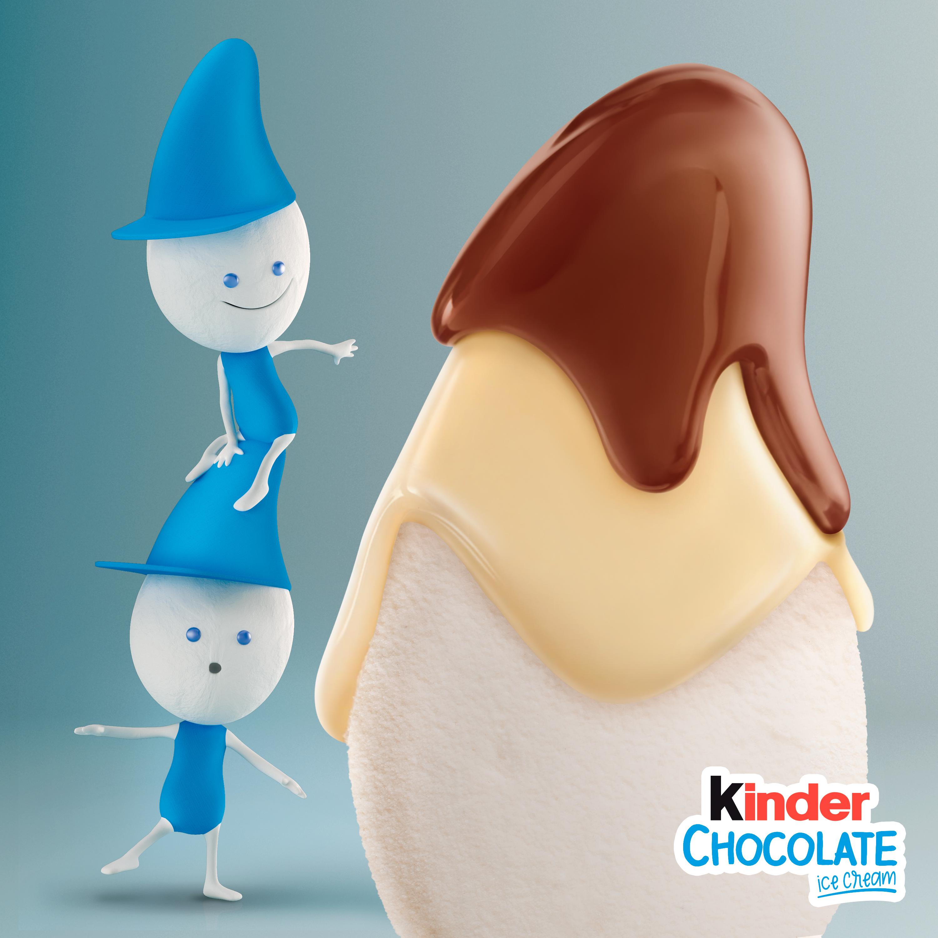 Kinder Chocolate Ice Cream Sticks 4 x 55ml thumbnail 2