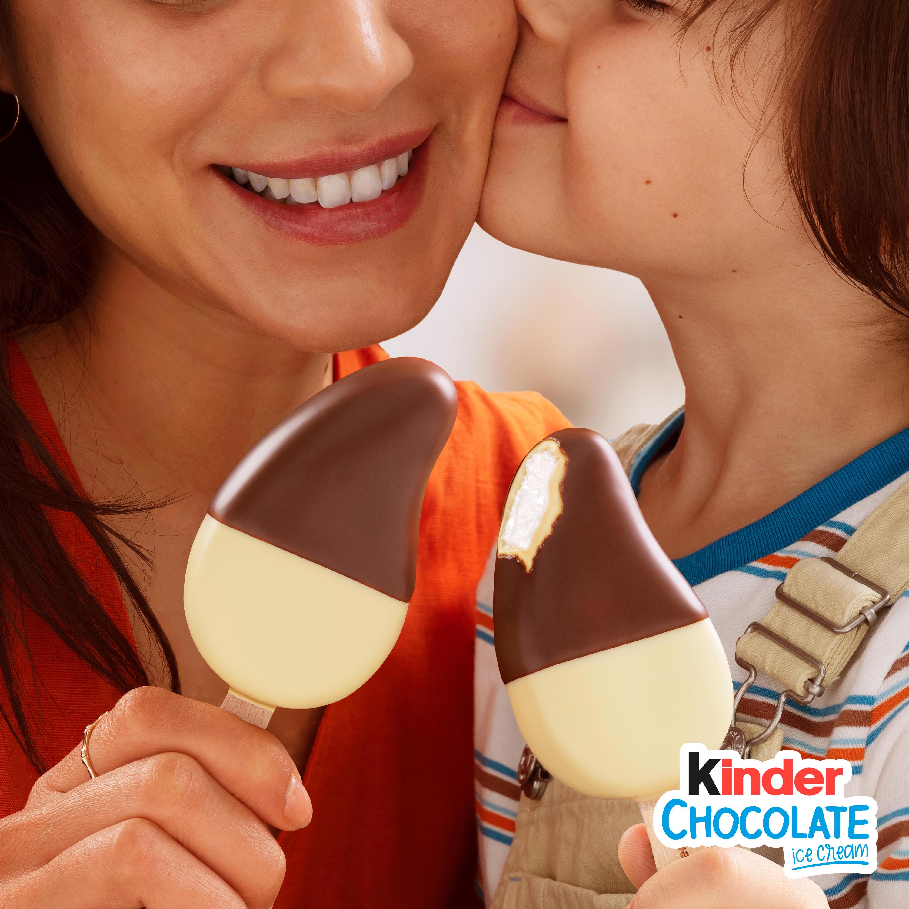 Kinder Chocolate Ice Cream Sticks 4 x 55ml thumbnail 4