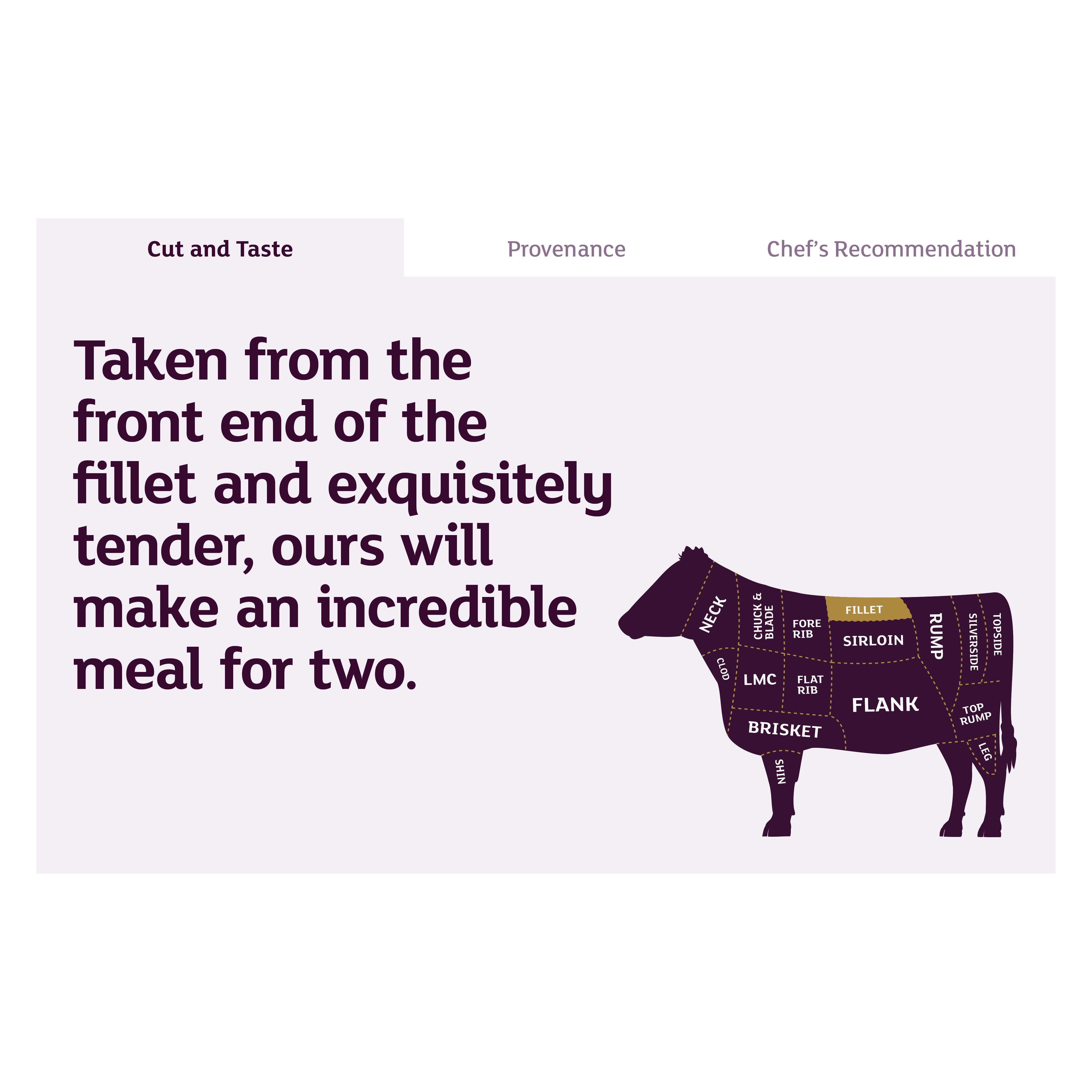 Sainsbury's 880g Large Aberdeen Angus Chateaubriand, Taste the Difference thumbnail 3