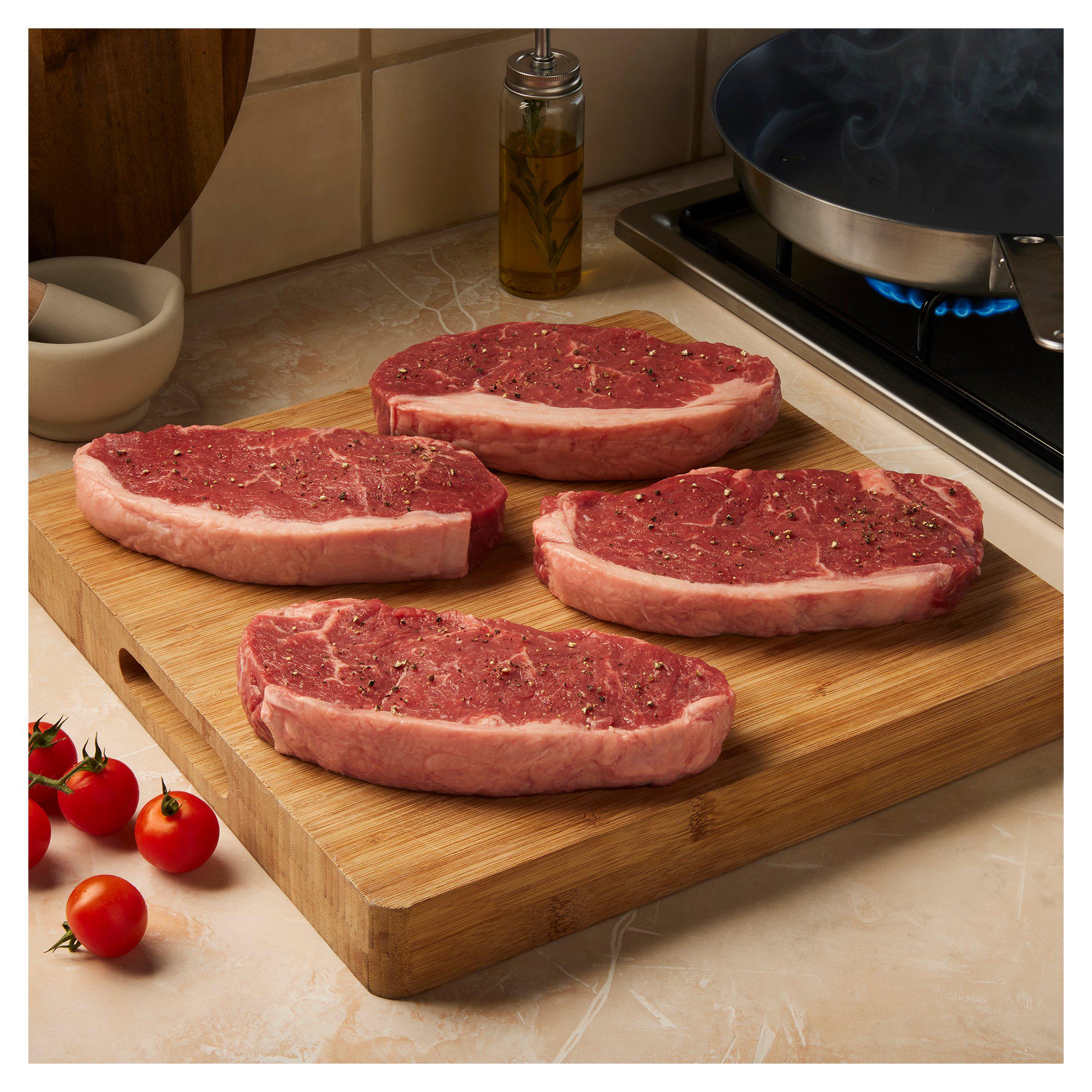 Sainsbury's 4 x 400g Aberdeen Angus Thick Cut Sirloin Steaks, Taste the Difference
