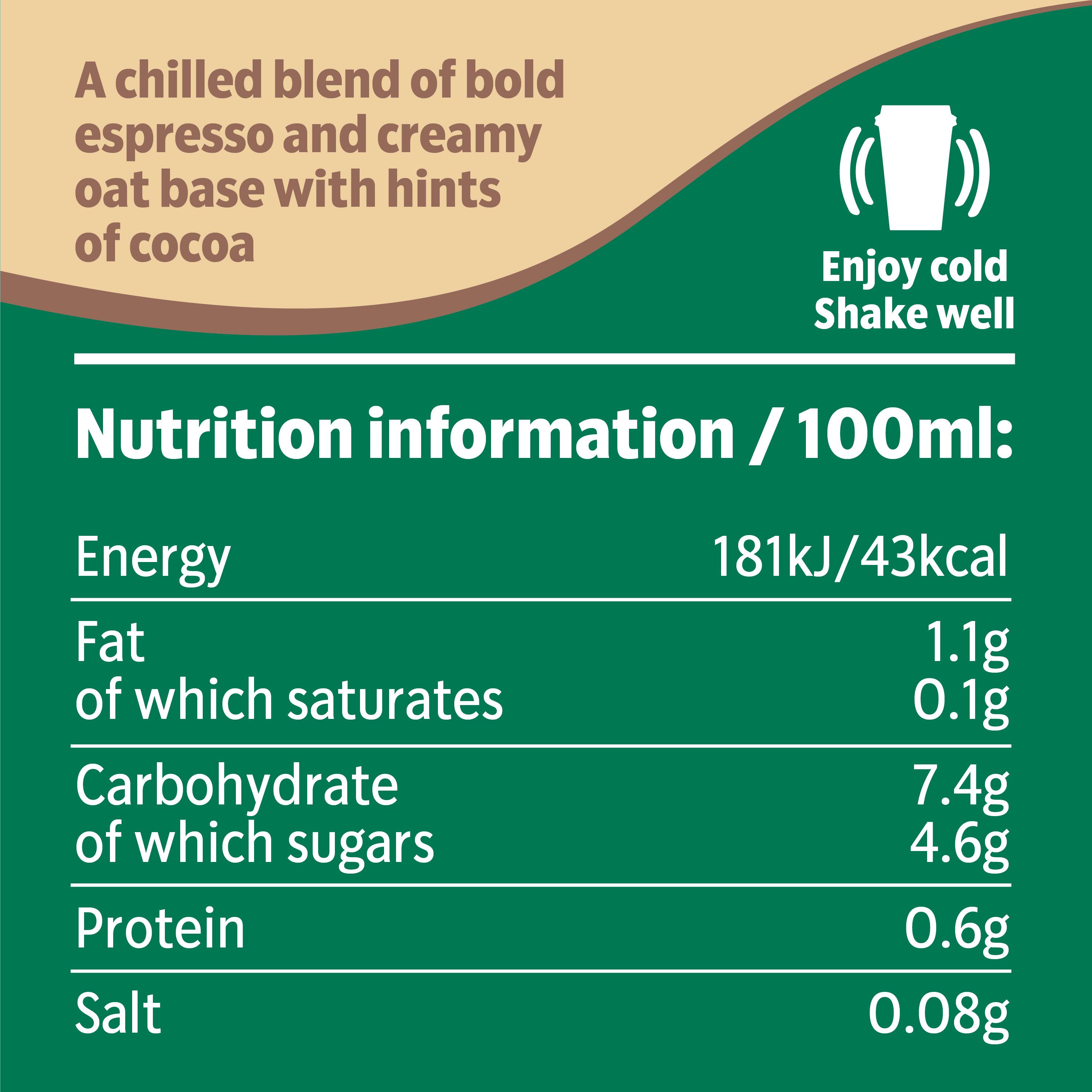 Starbucks Oat Cappuccino Iced Coffee 220ml thumbnail 2