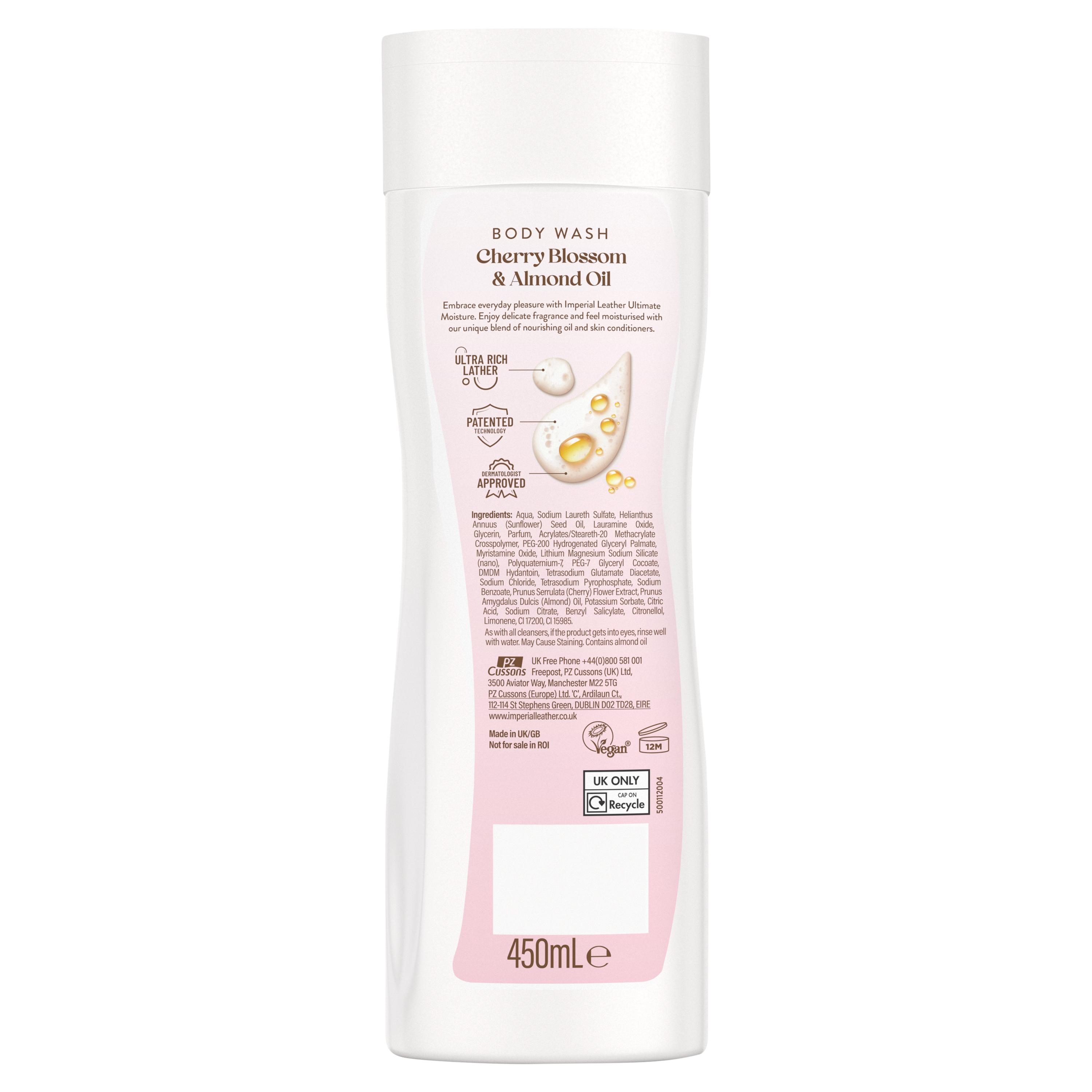 Imperial Leather Ultimate Moisture Cherry Blossom & Almond Oil Body Wash 450ml thumbnail 2