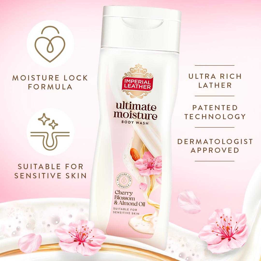 Imperial Leather Ultimate Moisture Cherry Blossom & Almond Oil Body Wash 450ml thumbnail 3