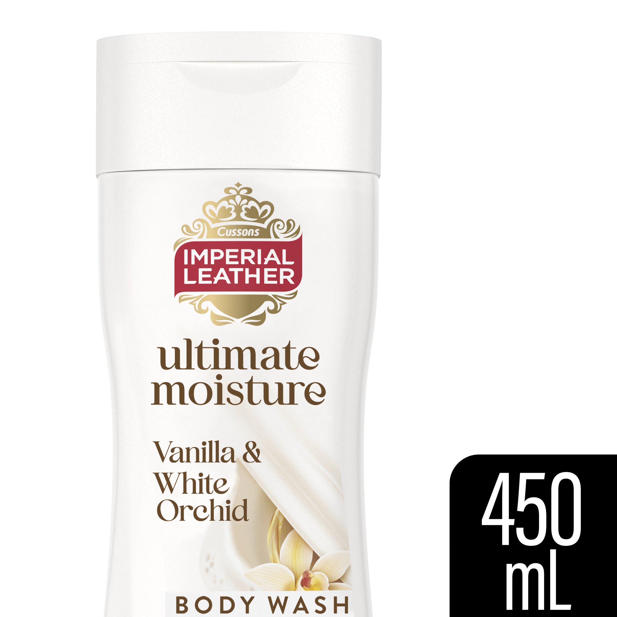 IMPERIAL LEATHER ULTIMATE MOISTURE VANILLA & WHITE ORCHID BODYWASH 450 ML