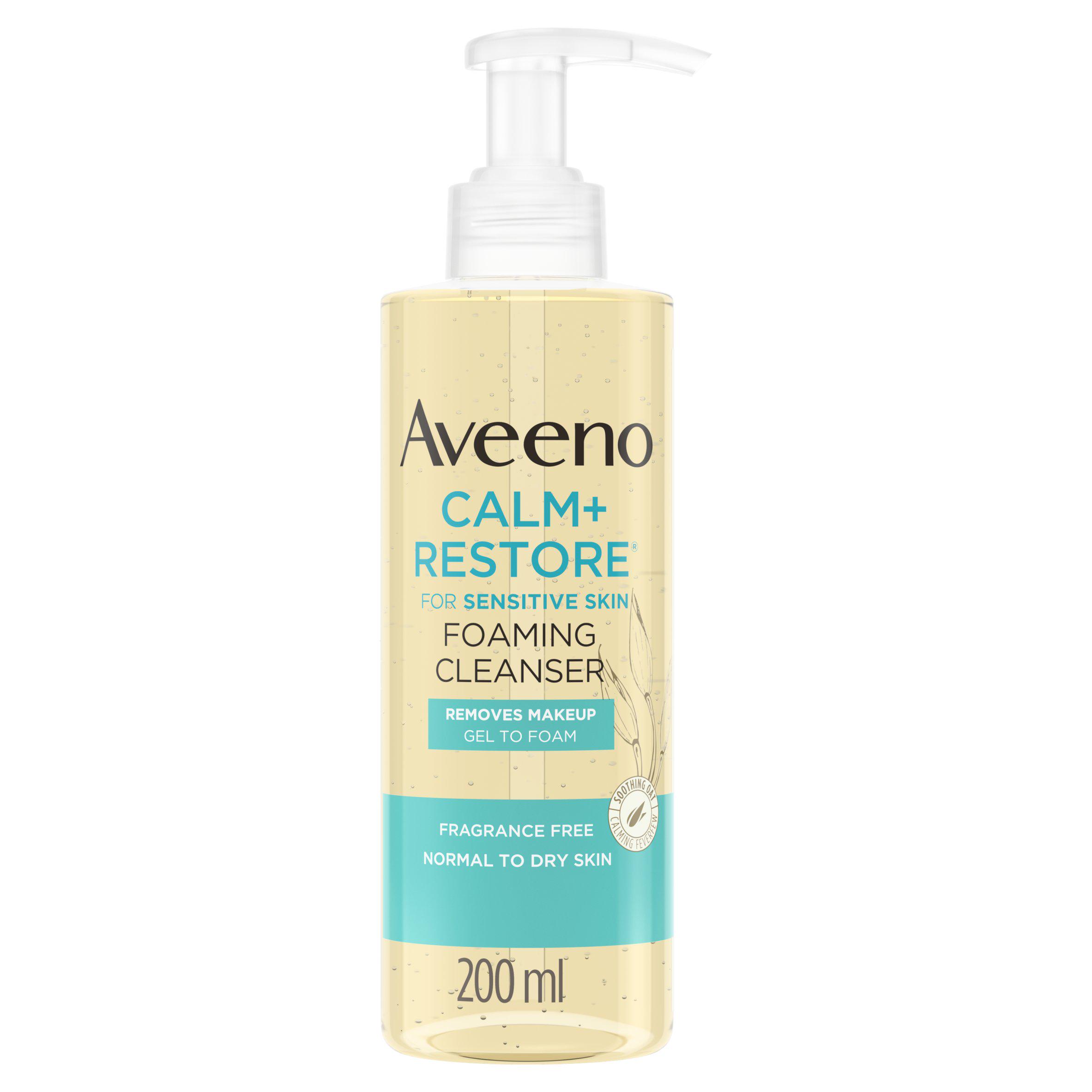 Aveeno Calm & Restore Foaming Cleanser for Sensitive Skin