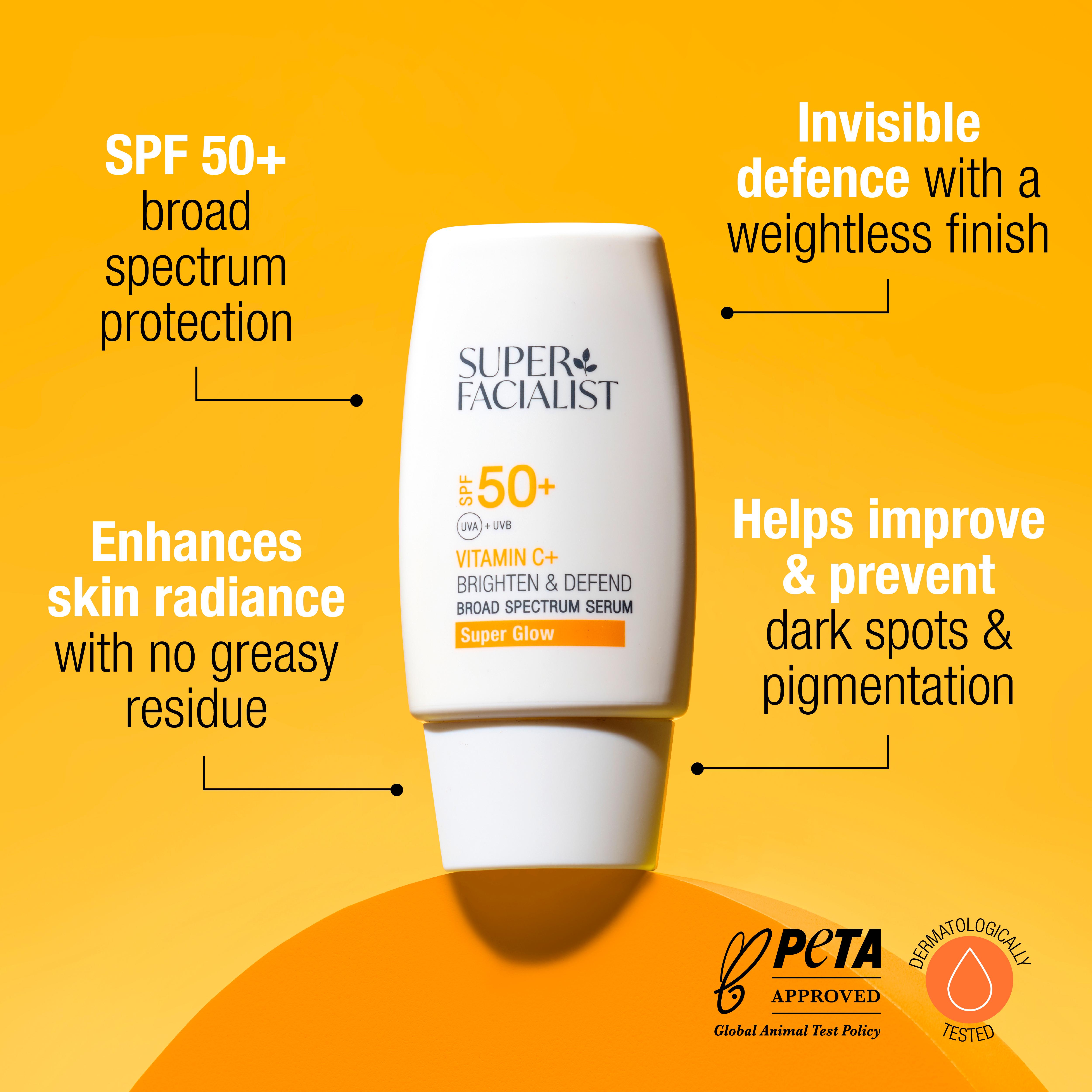 Super Facialist SPF 50+ Vitamin C+ Brighten & Defend Broad Spectrum Serum 50ml thumbnail 3