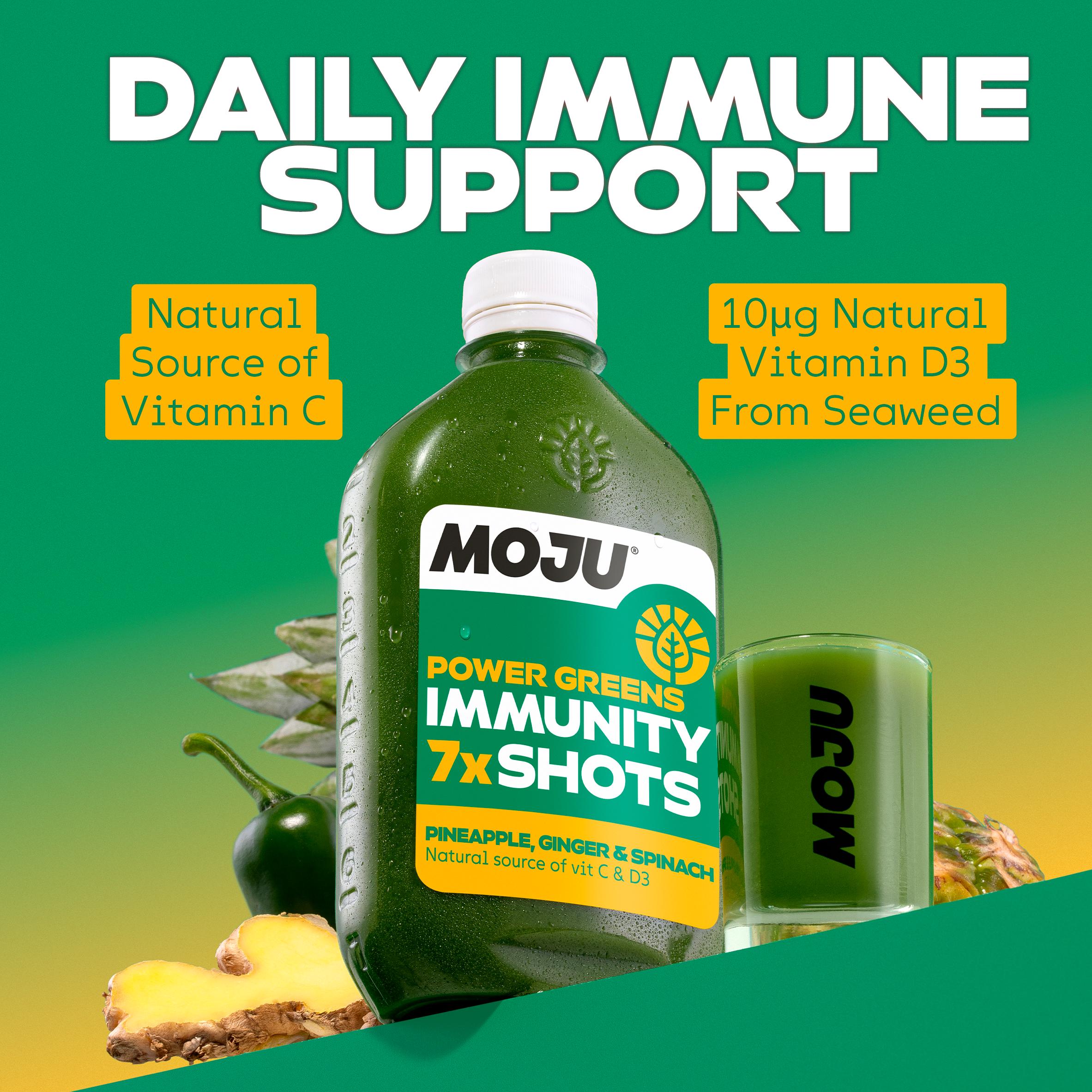 MOJU Power Greens Immunity Shots x7 420ml thumbnail 3