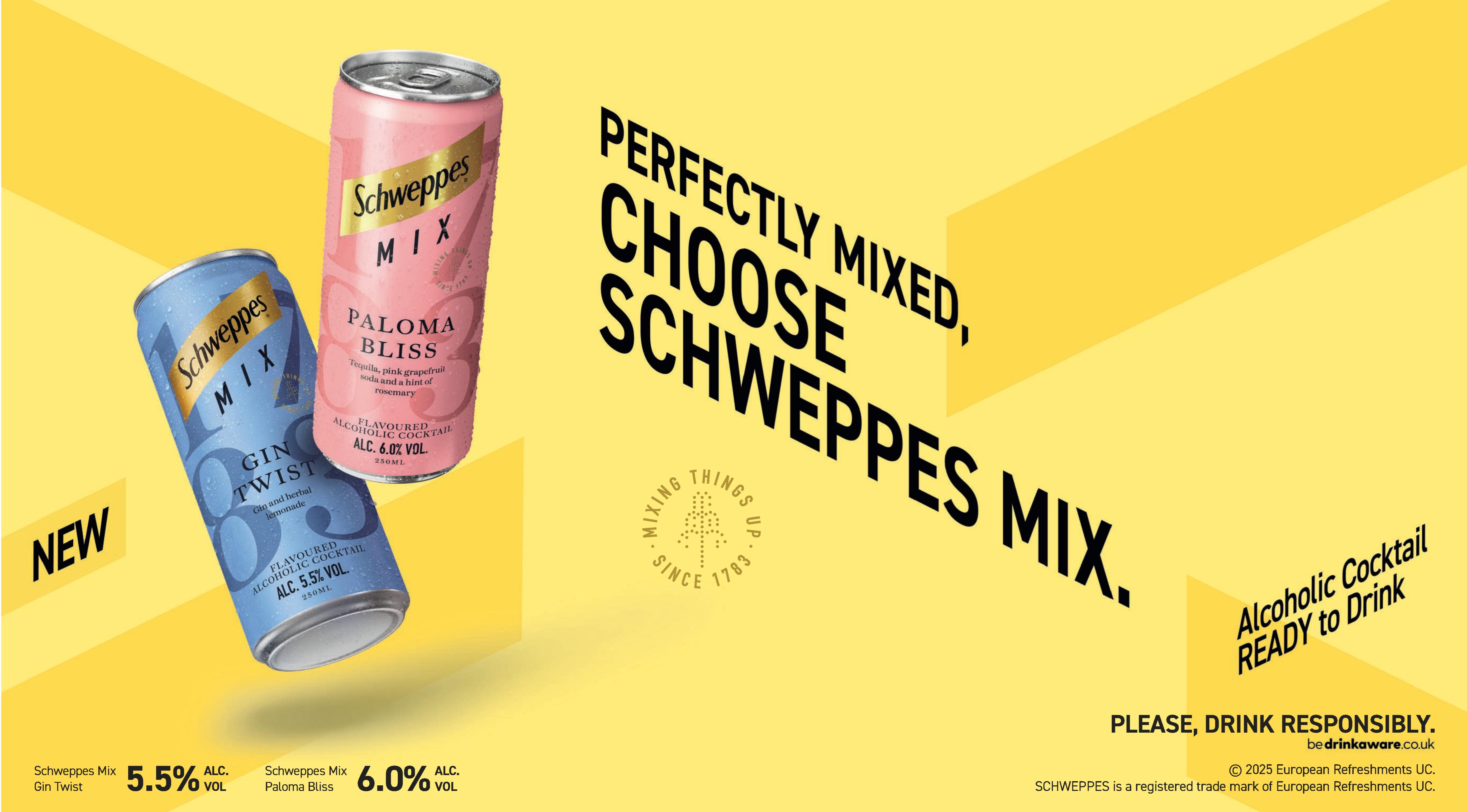 Schweppes Mix Gin Twist Cocktail 250ml thumbnail 2