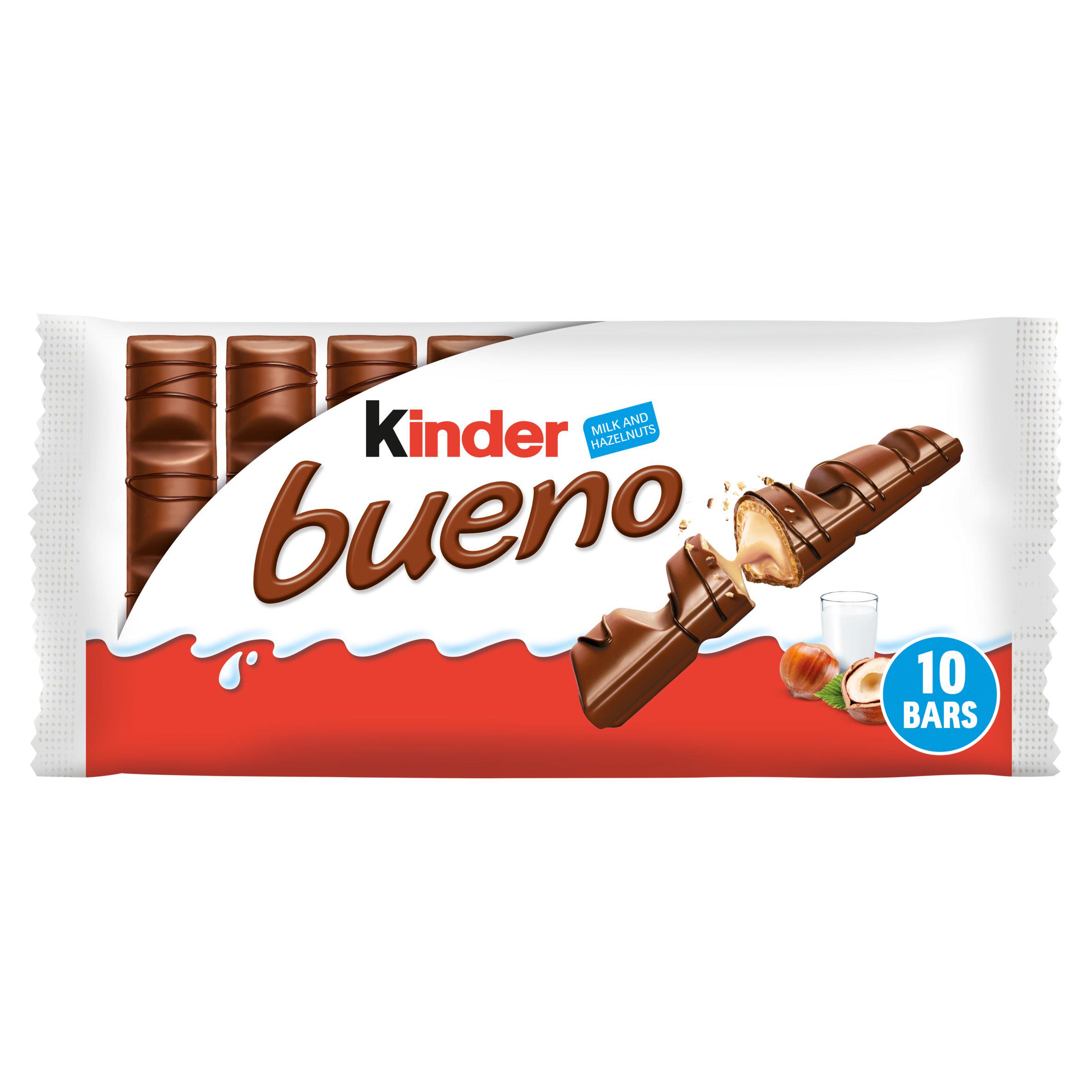 Kinder Bueno Milk Chocolate & Hazelnut Bars Multipack, 5 x 43g