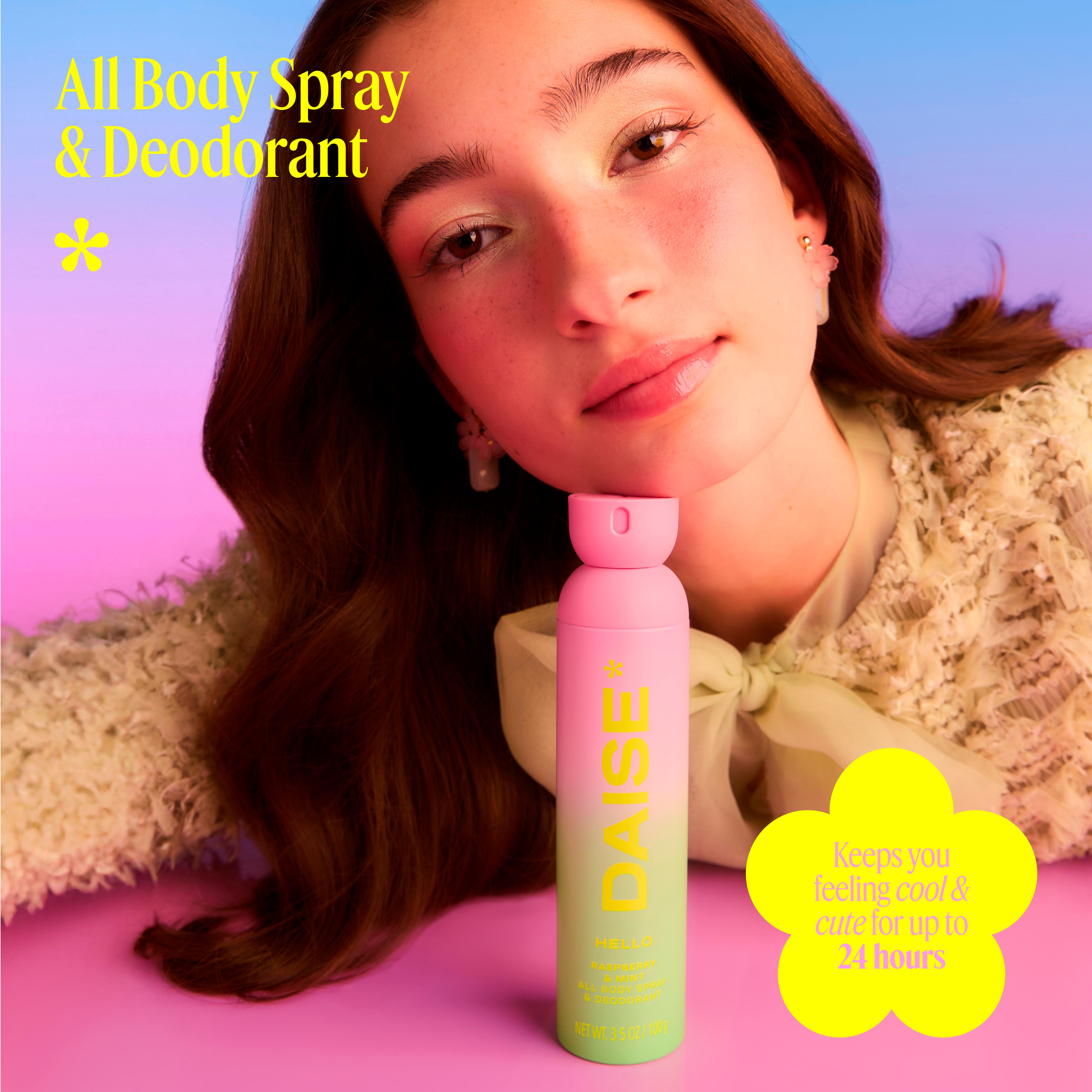 Daise All Body Spray & Deodorant in Raspberry & Mint 120ml thumbnail 3