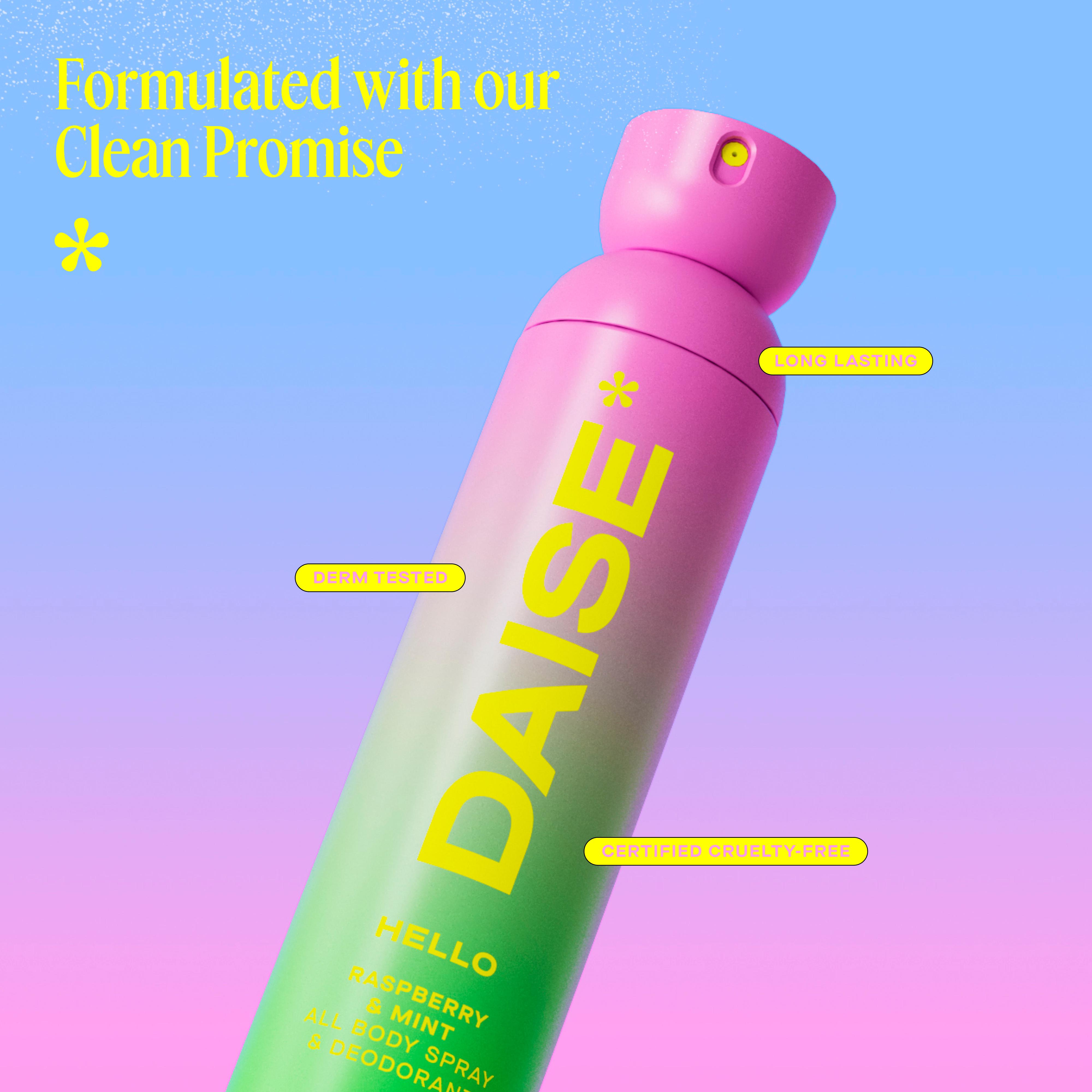 Daise All Body Spray & Deodorant in Raspberry & Mint 120ml thumbnail 4