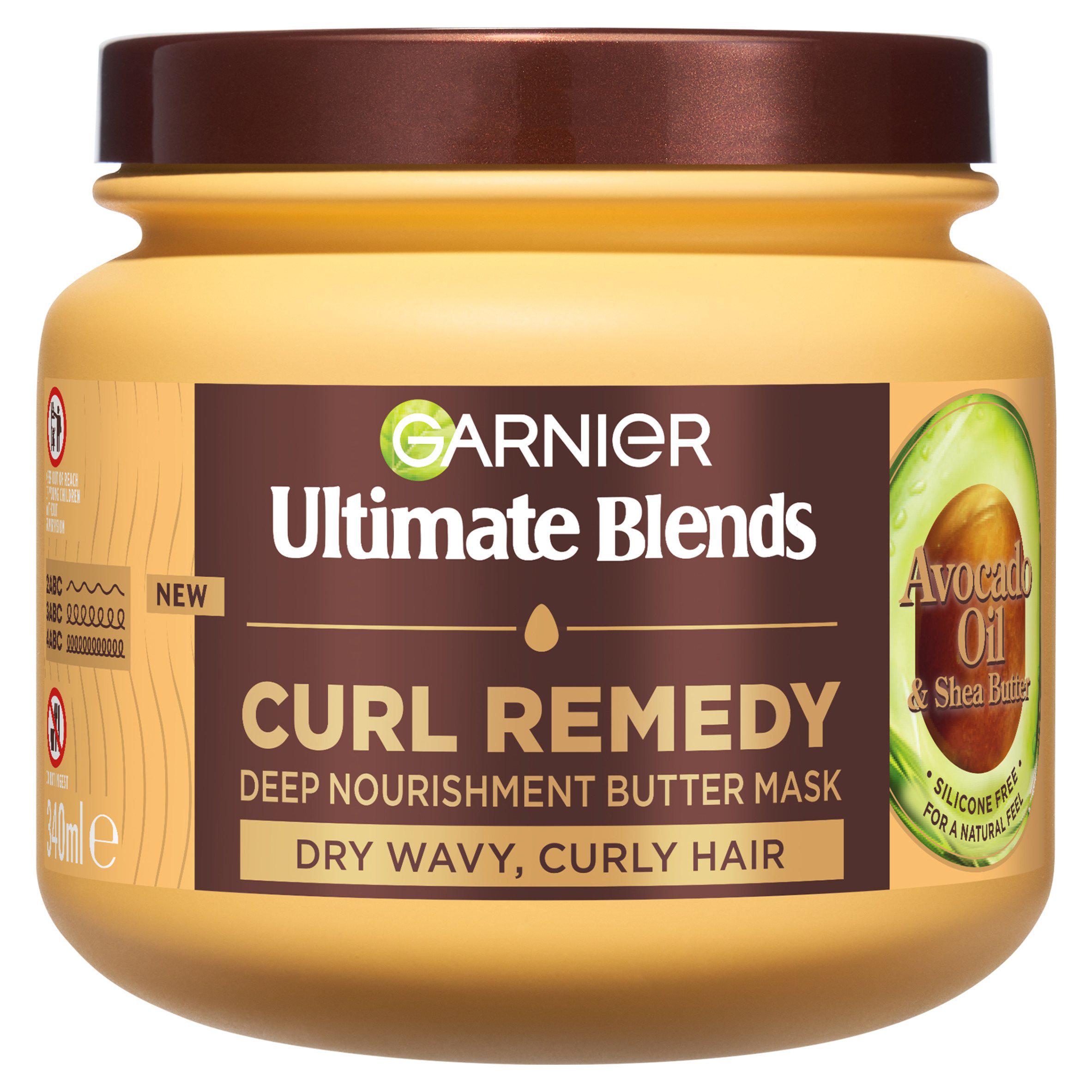 Garnier Ultimate Blends Avocado Oil & Shea Butter Curl Remedy Mask 340ml