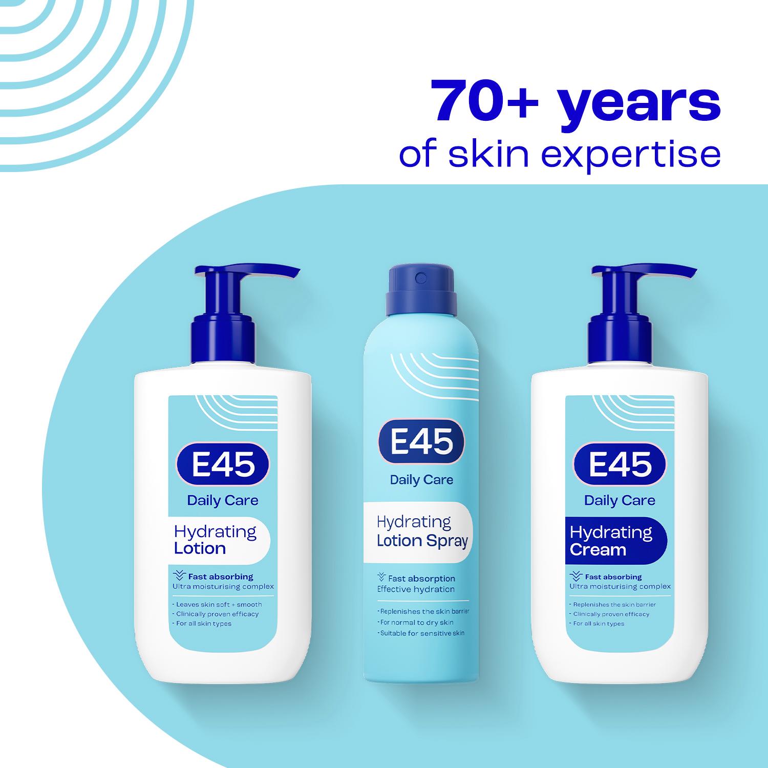 E45 Daily Non Greasy Moisturiser Body Lotion for Dry & Sensitive Skin 400ml thumbnail 3