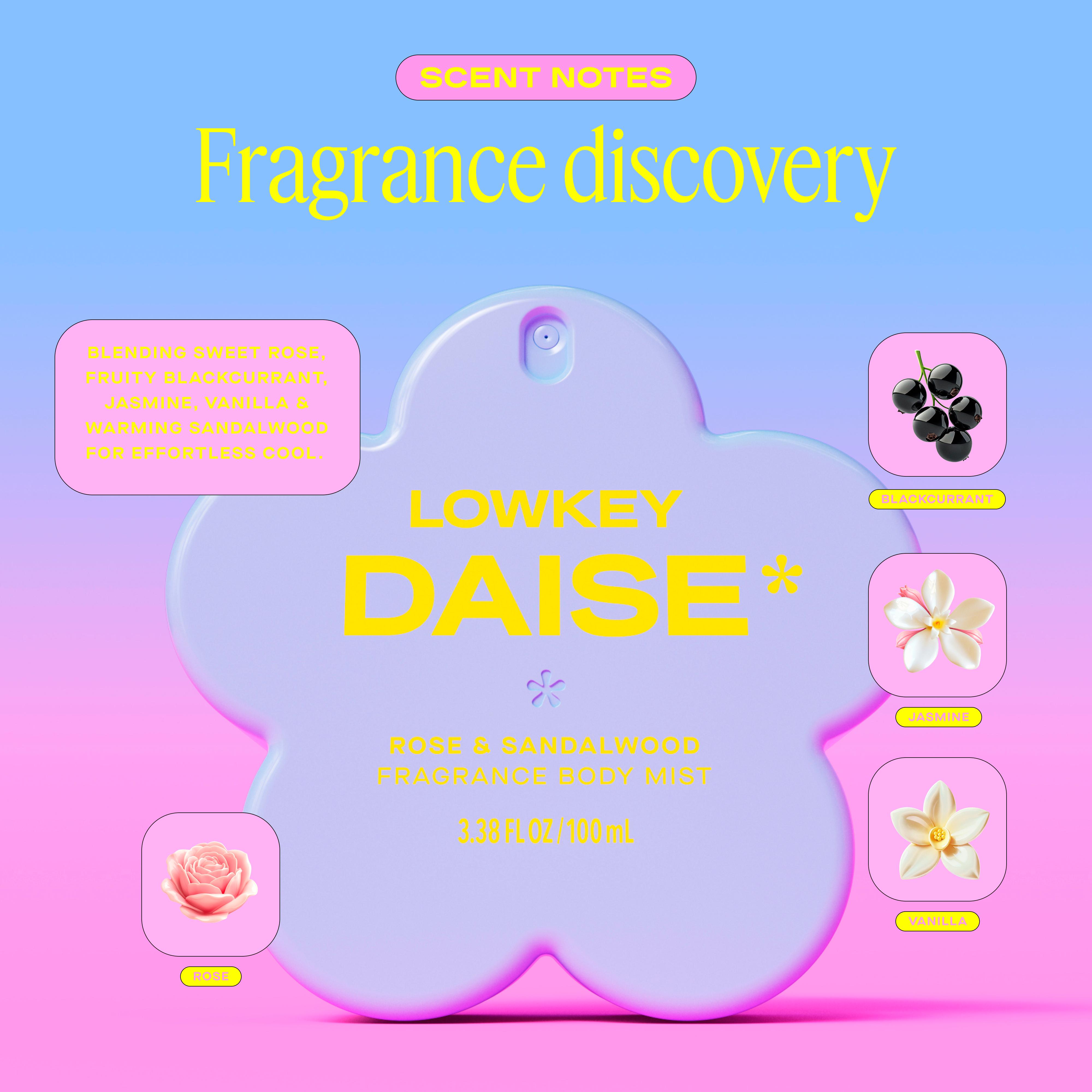 Daise Fragrance Body Mist in Rose & Sandalwood 100ml thumbnail 6