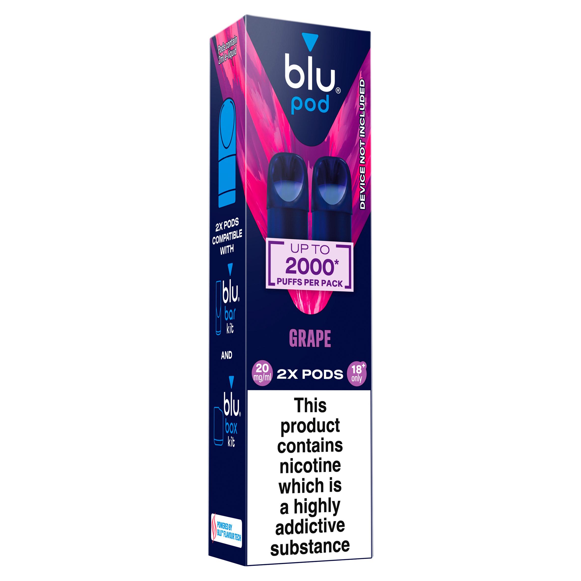 blu Pod Grape Vape Pods 20mg/ml thumbnail 2