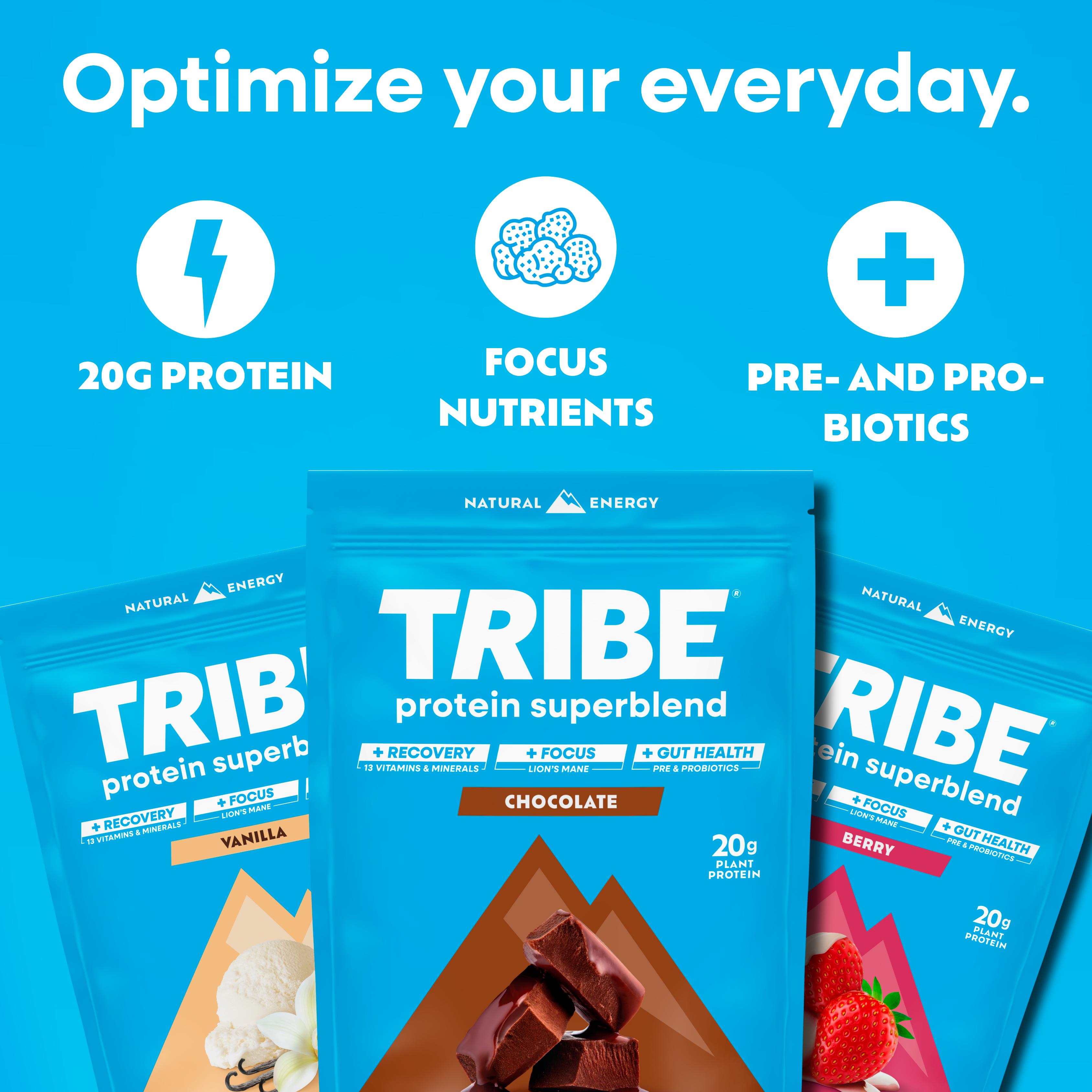 Tribe Protein Superblend Berry 500g thumbnail 4
