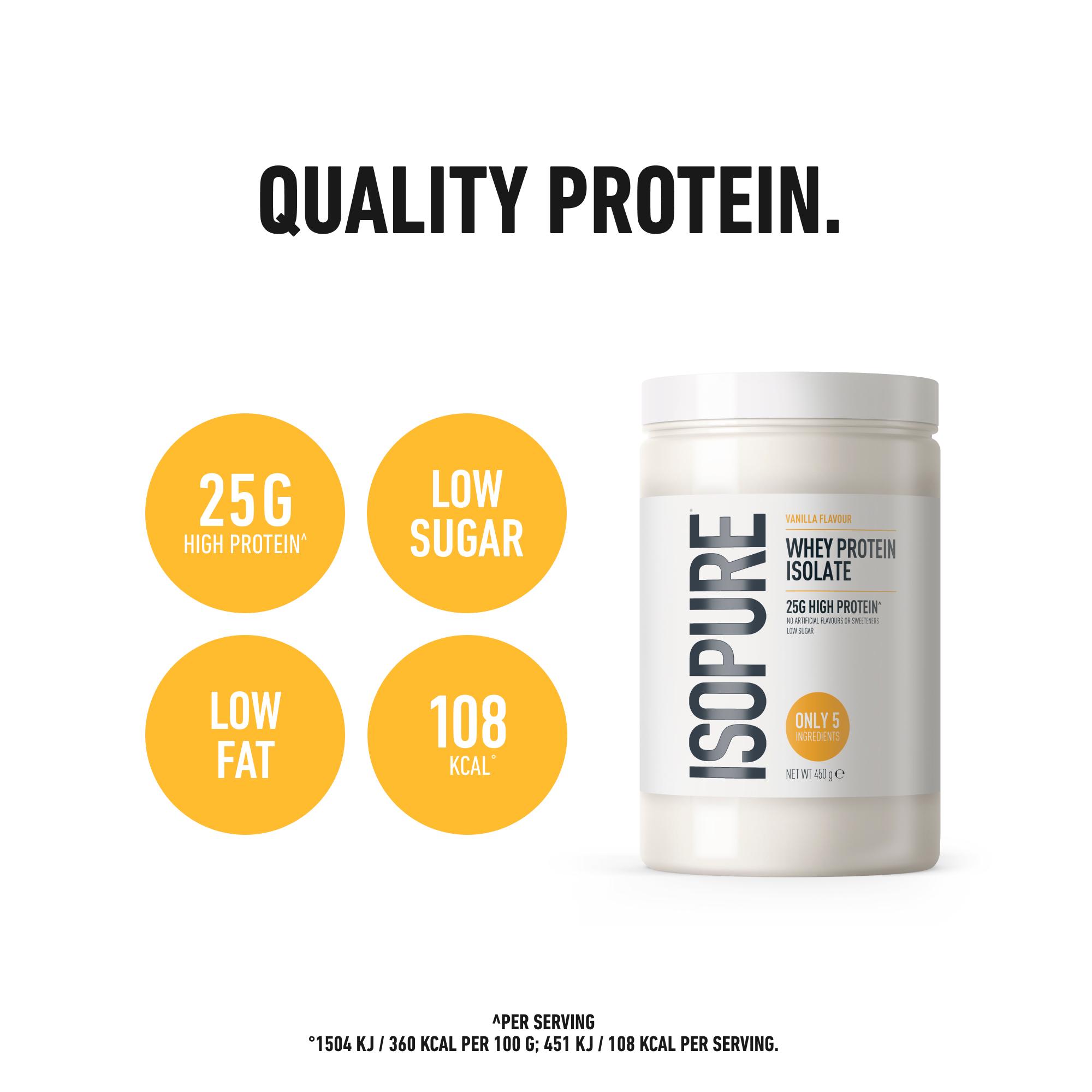 Isopure Whey Protein Isolate Vanilla 450g thumbnail 4