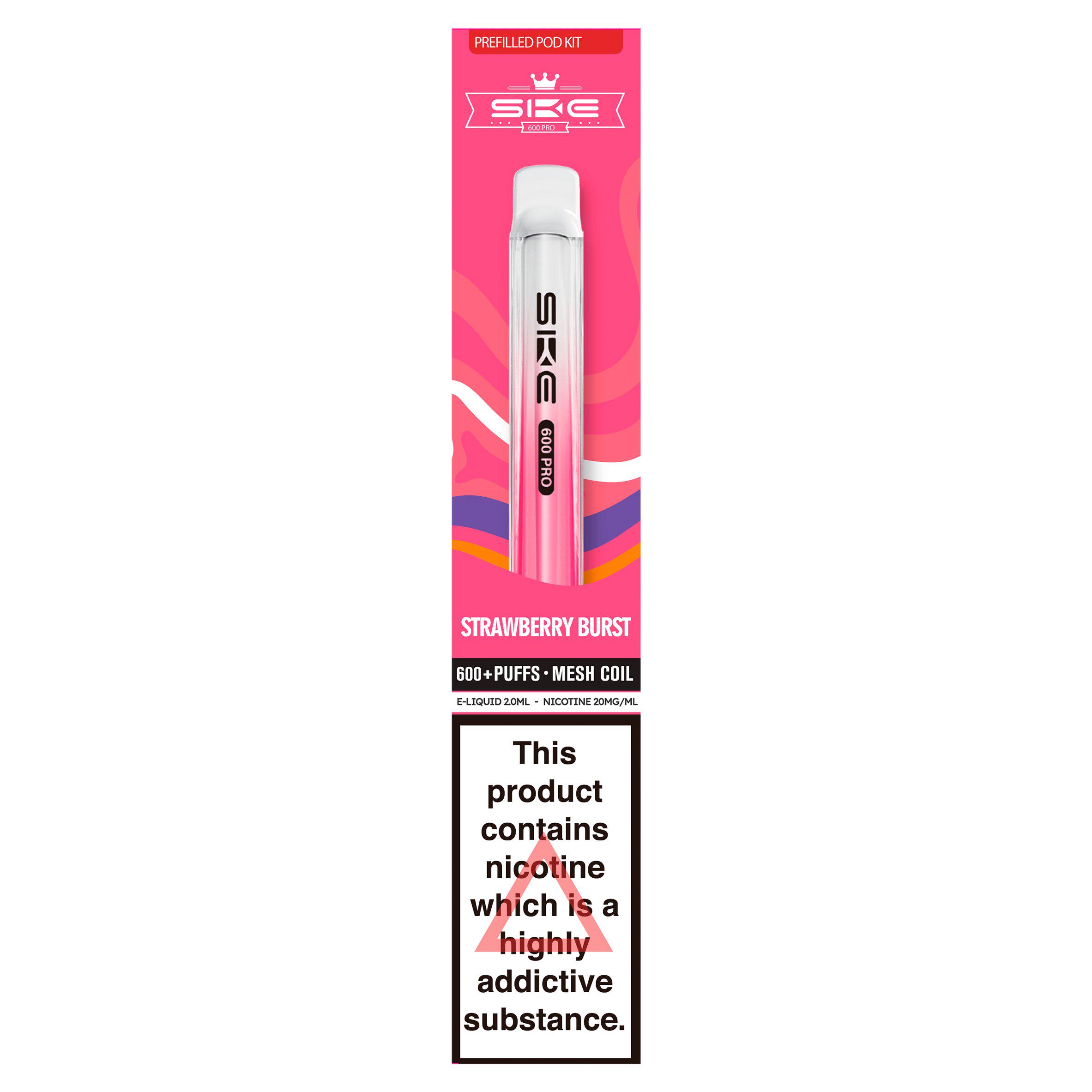 SKE 600 Pro Strawberry Burst Prefilled Pod Kit