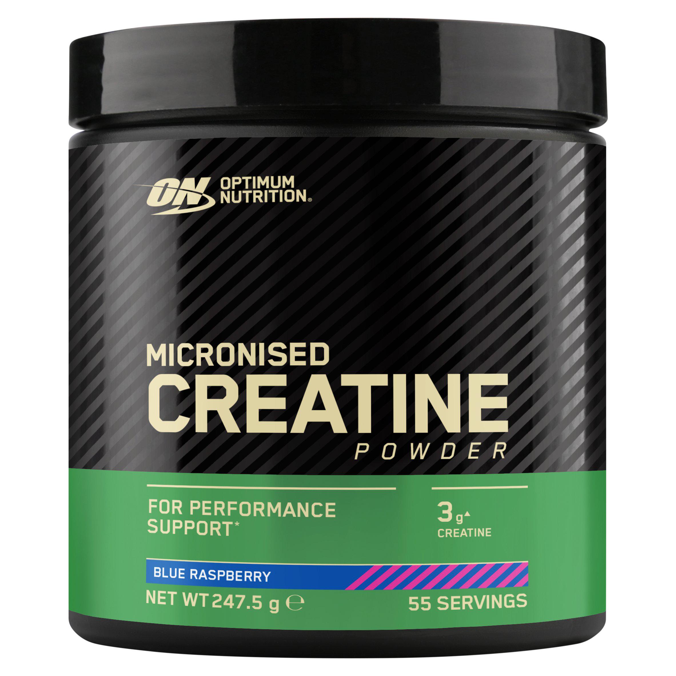 Optimum Nutrition Flavoured Creatine Powder Blue Raspberry 247.5g