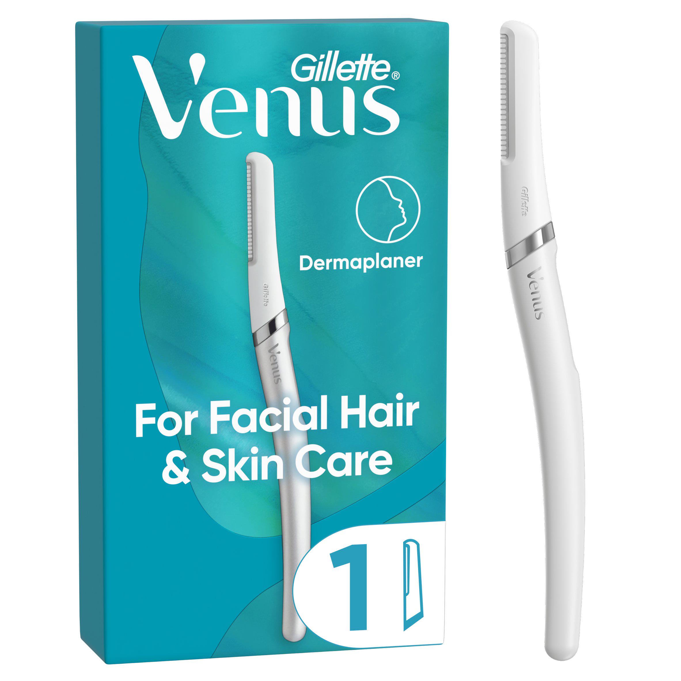 Venus Venus Dermaplaner, Exfoliating Dermaplaning Tool for Face with 1 Blade Refill