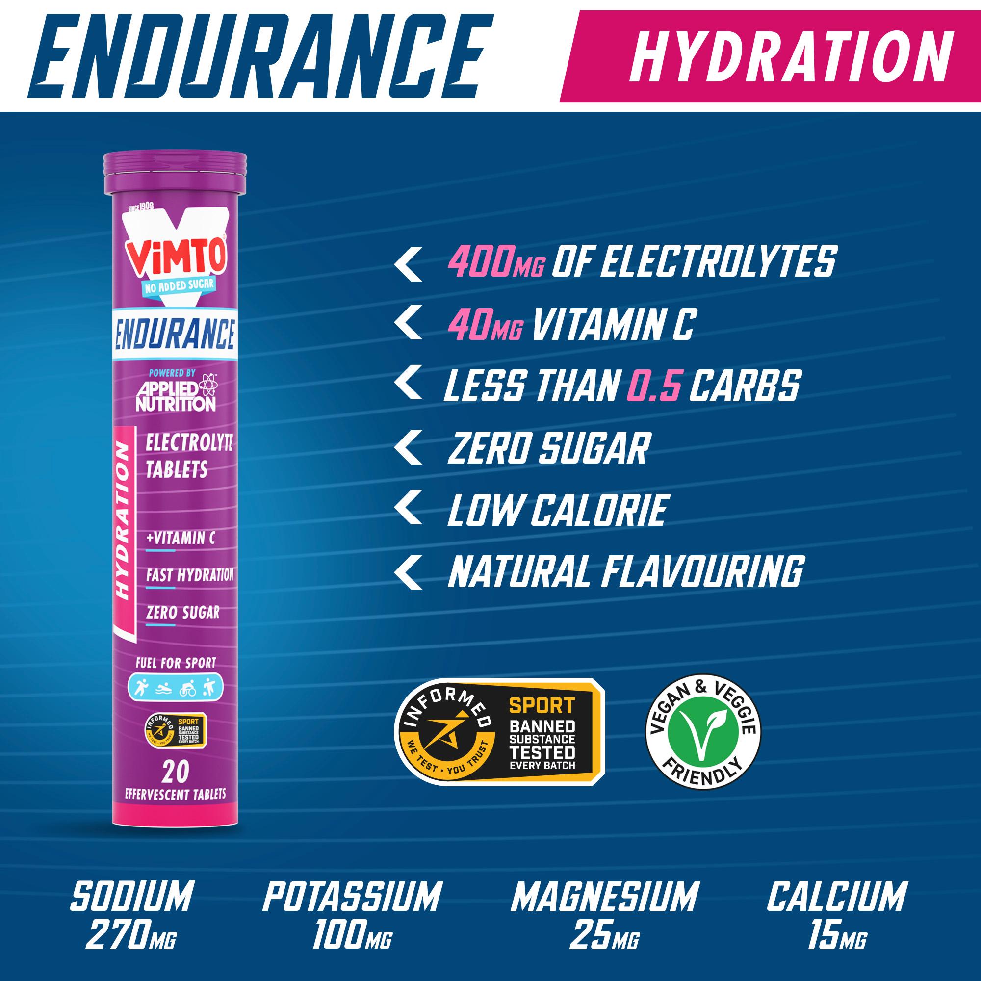 Applied Nutrition Vimto Flavour Electrolyte Effervescent Tablets 20 x 4g thumbnail 3