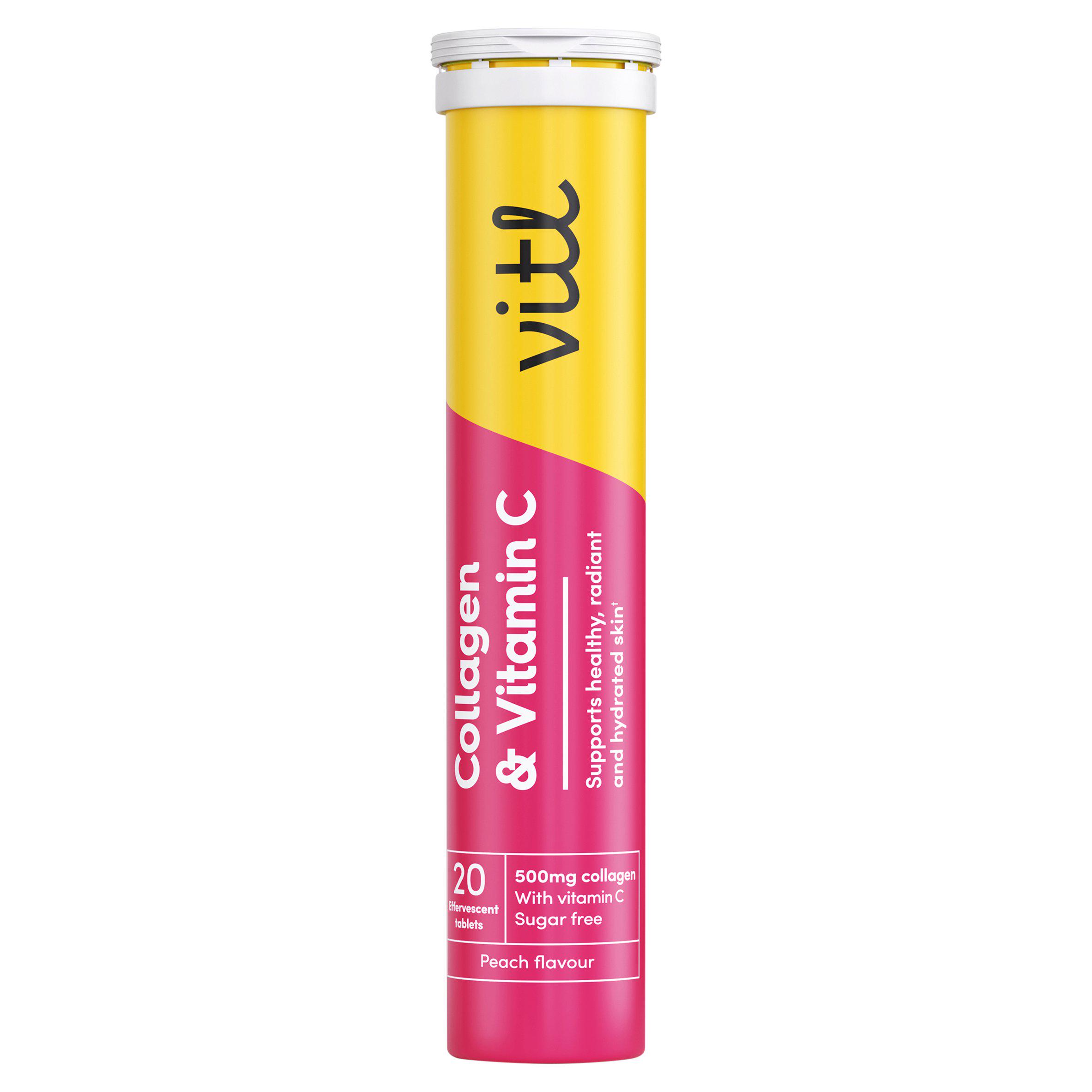 Vitl Collagen & Vitamin C Effervescent Tablets
