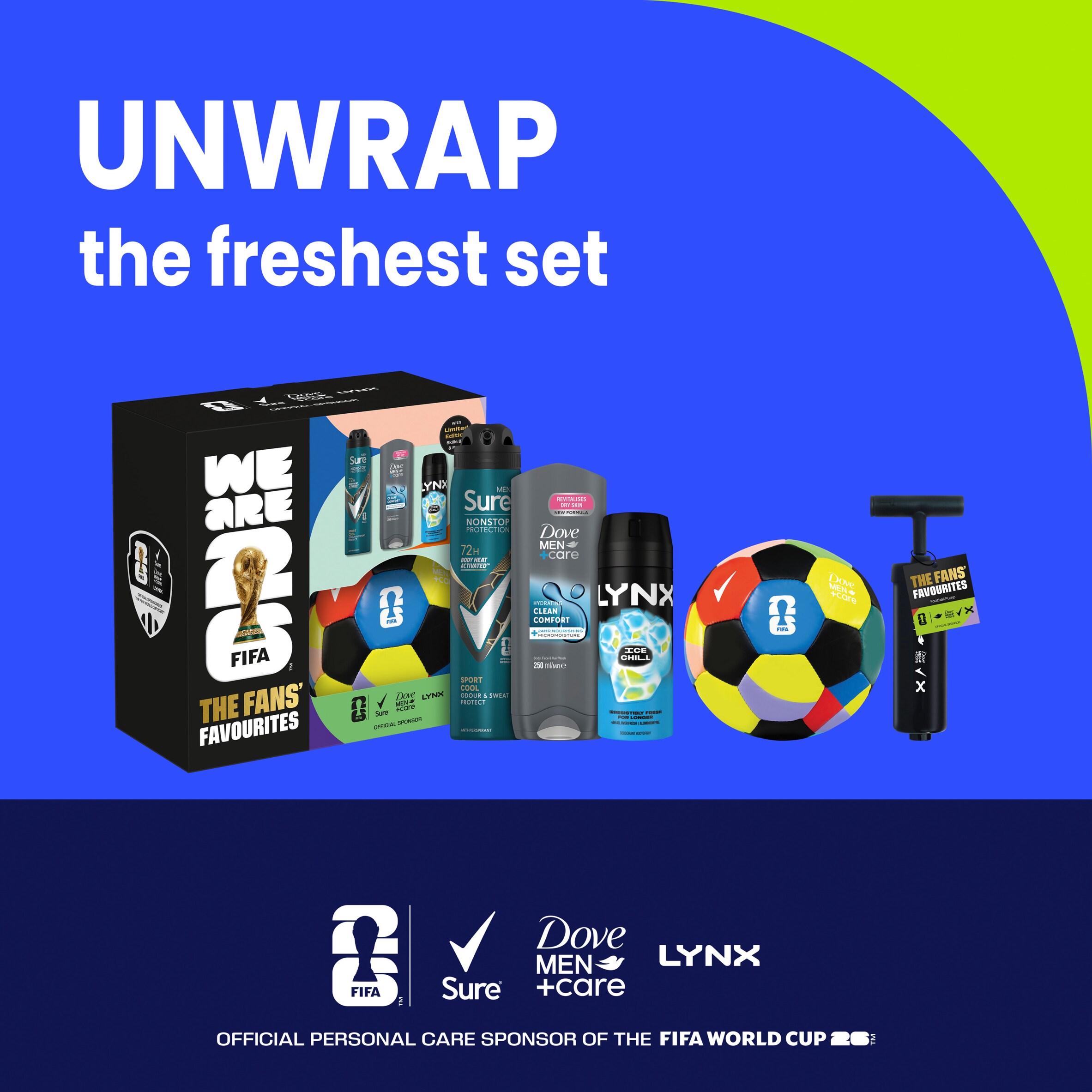 FIFA Fans Favourites Gift Set For Him Body Wash, Spray, Antiperspirant, Skills Ball & Pump thumbnail 2
