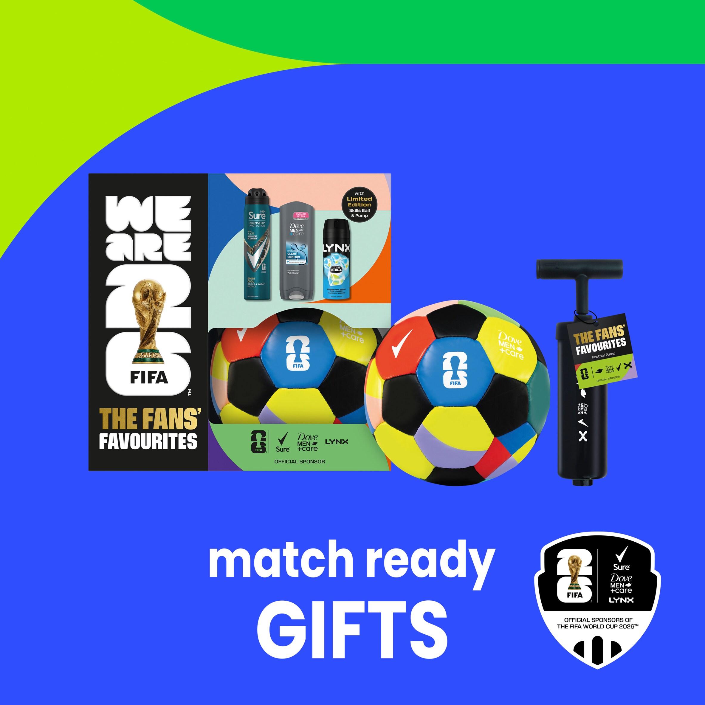 FIFA Fans Favourites Gift Set For Him Body Wash, Spray, Antiperspirant, Skills Ball & Pump thumbnail 4