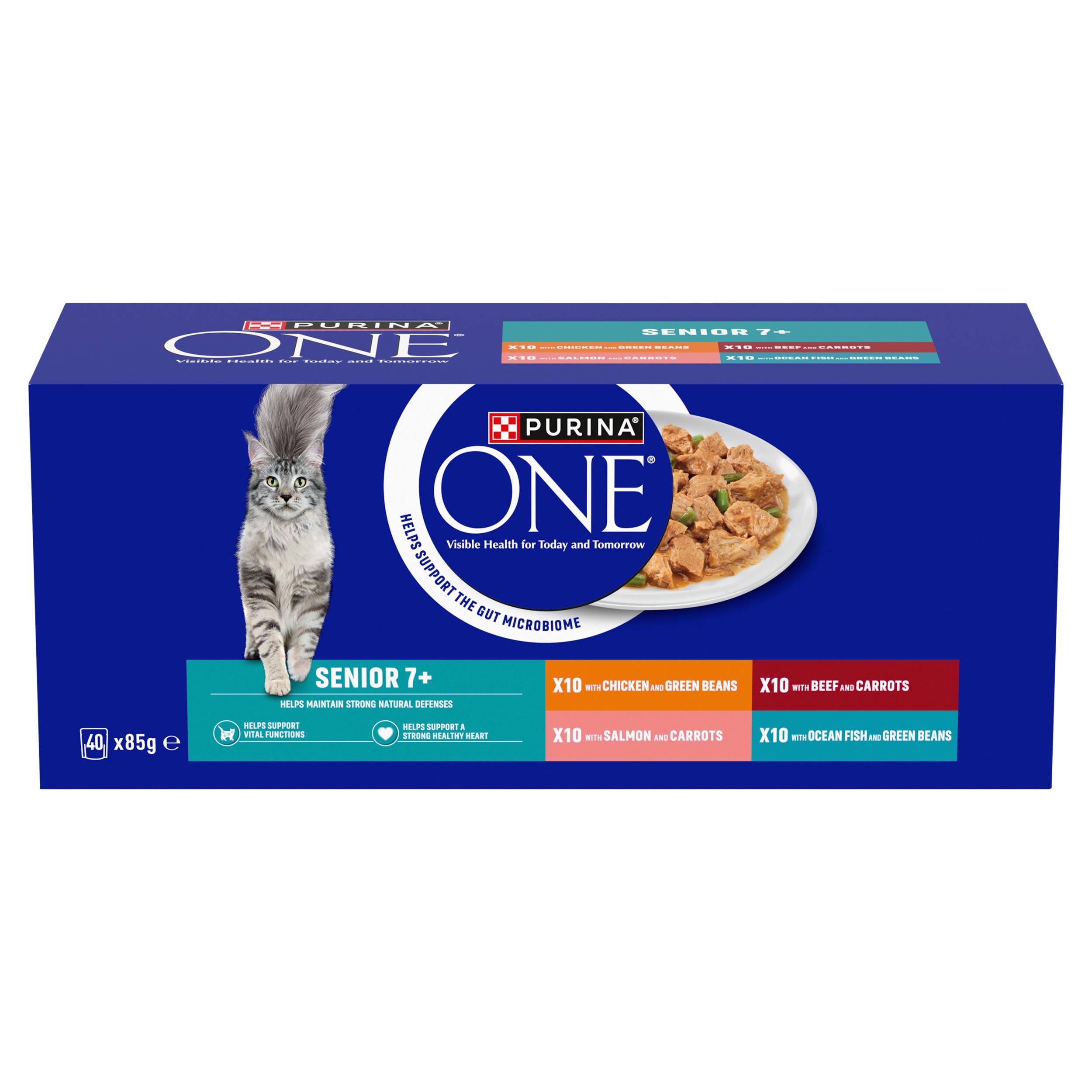 Purina One Senior 7+ Cat Food 40 x 85g thumbnail 2