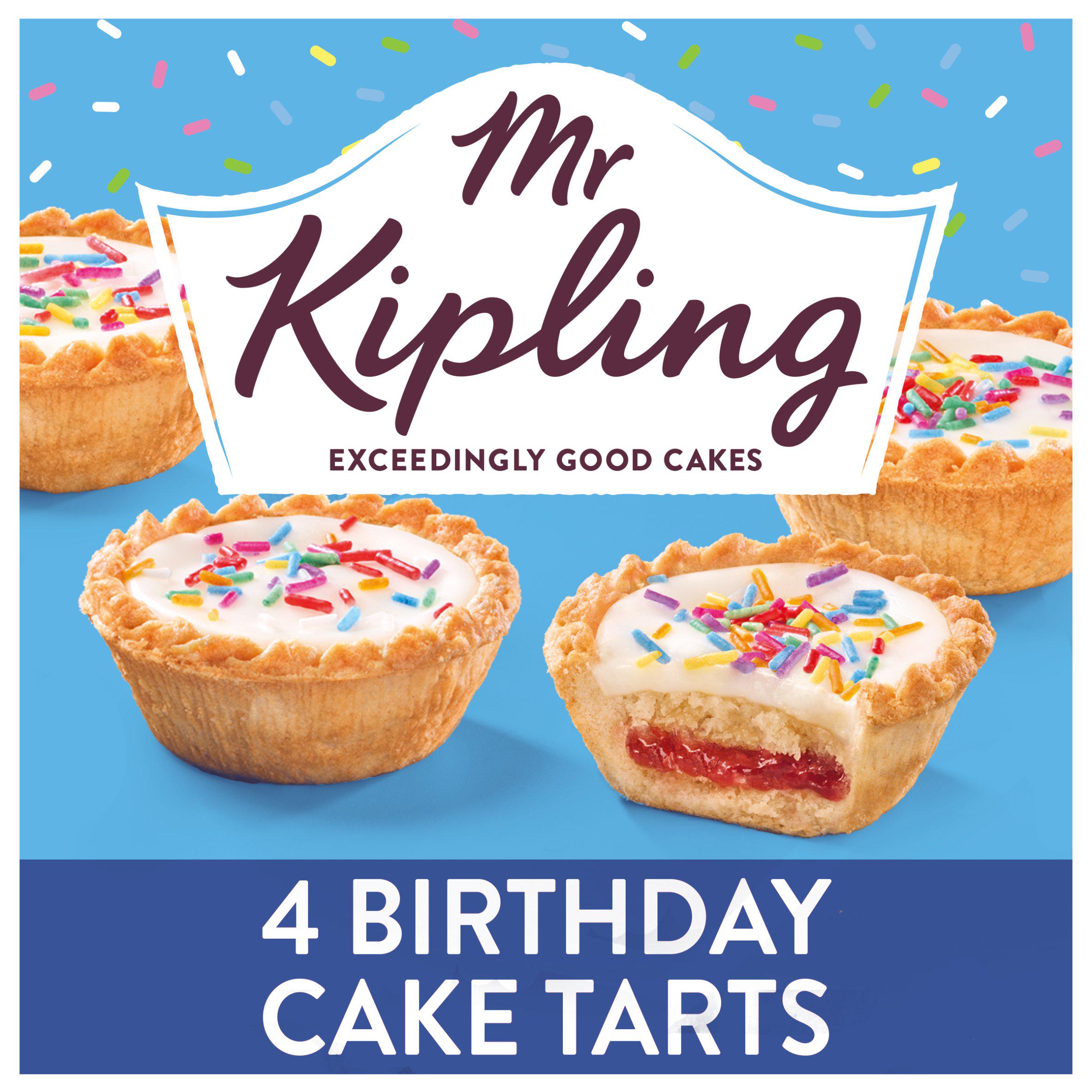Mr Kipling Birthday Cake Tarts x4
