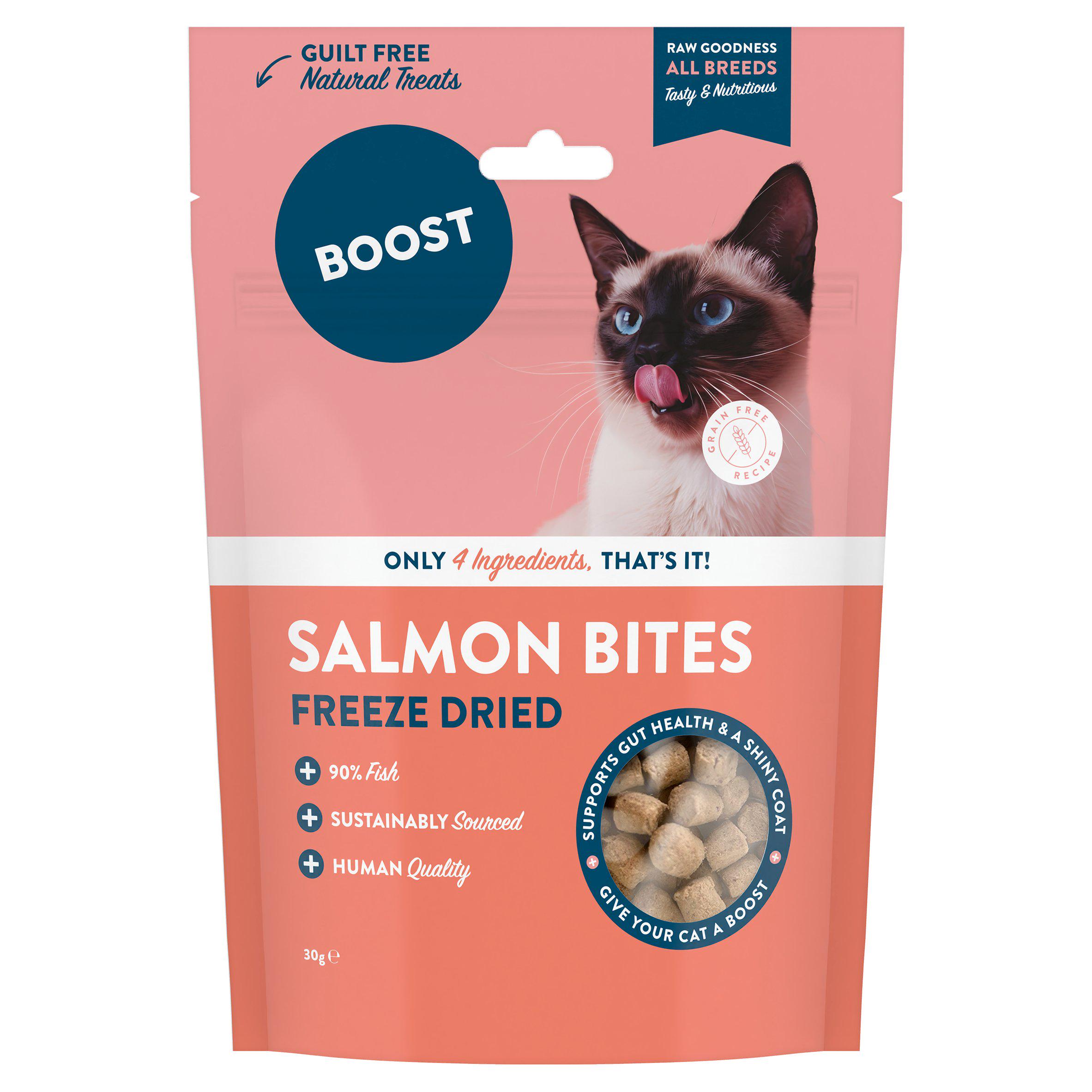 Boost Natural Treats Salmon For Cats 30g