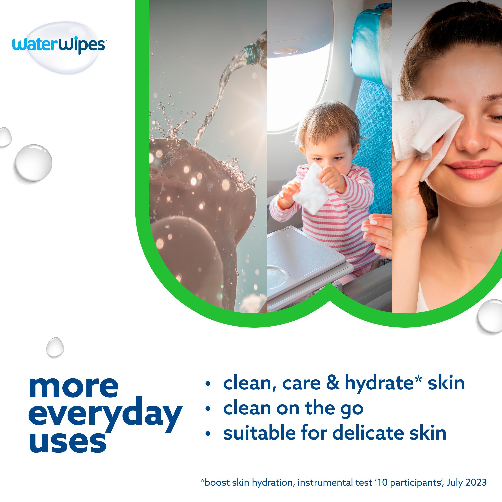 WaterWipes Hydrating Clean Baby Wipes x60 thumbnail 5