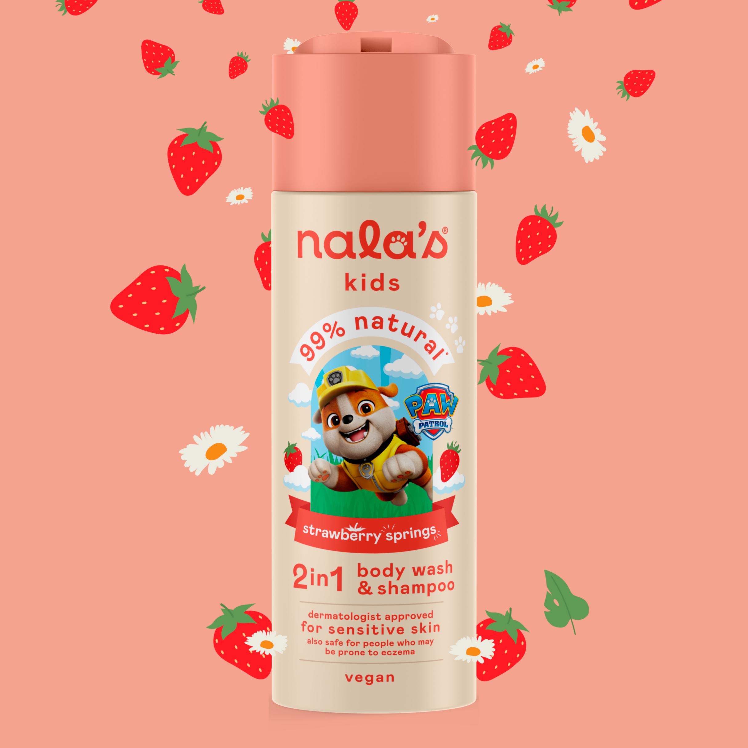 Nala's Kids Strawberry Springs 2 in 1 Body Wash & Shampoo 200ml thumbnail 2