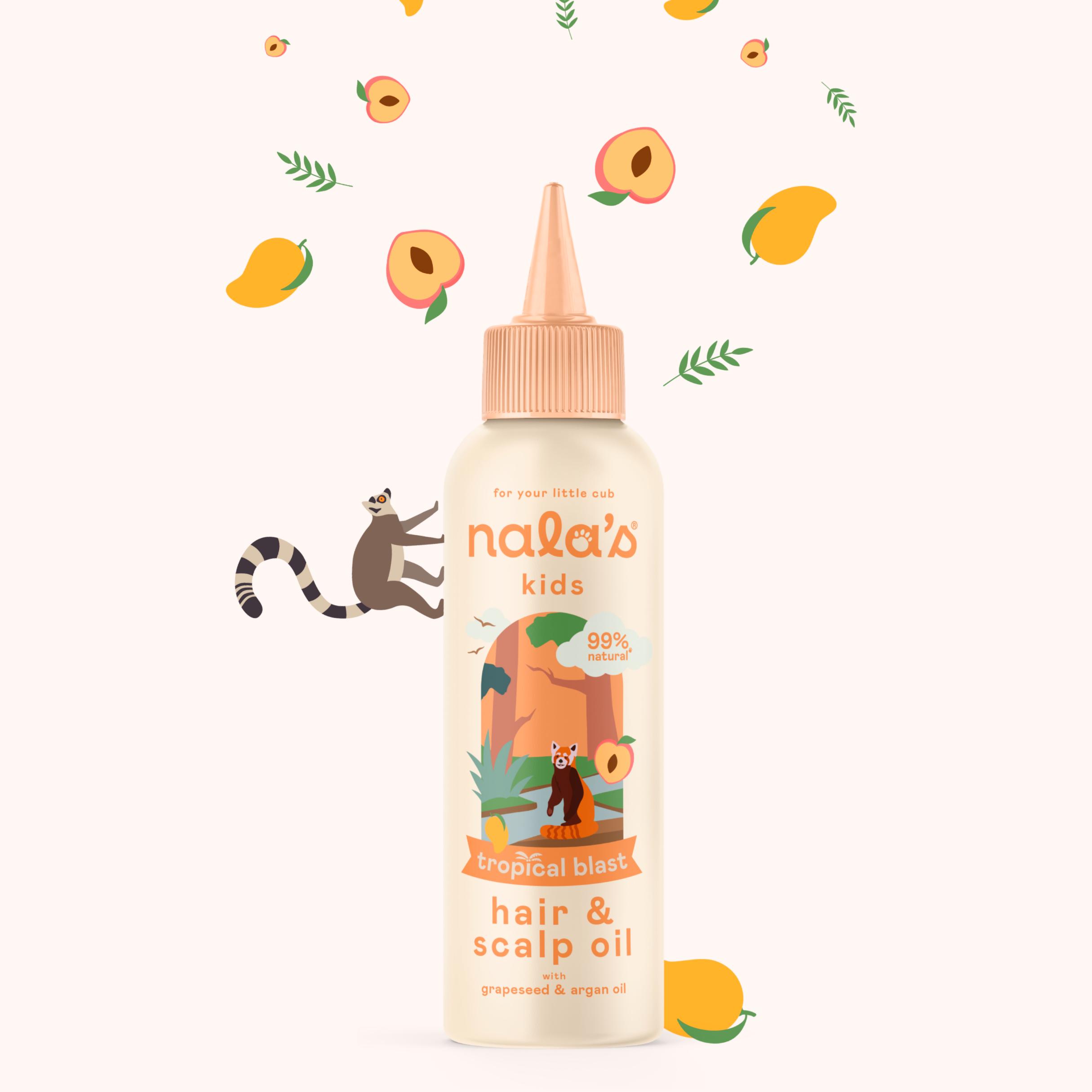 Nala's Kids Tropical Blast Hair & Scalp Oil with Grapeseed & Argan Oil 100ml thumbnail 2