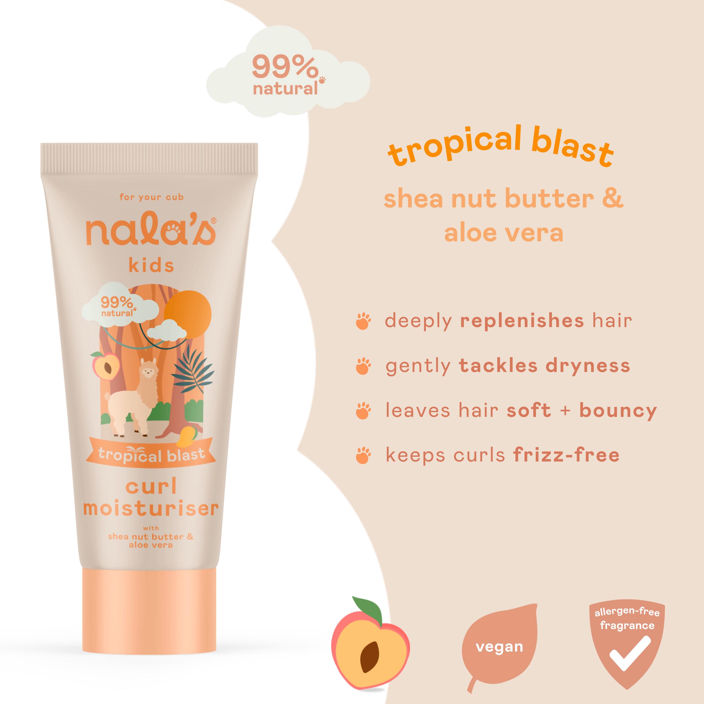Nala's Kids Tropical Blast Curl Moisturiser with Shea Nut Butter & Aloe Vera 150ml thumbnail 3