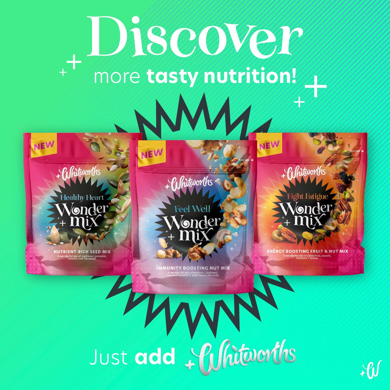 Whitworths Wonder Mix Energy Boosting Fruit & Nut Mix 105g thumbnail 4