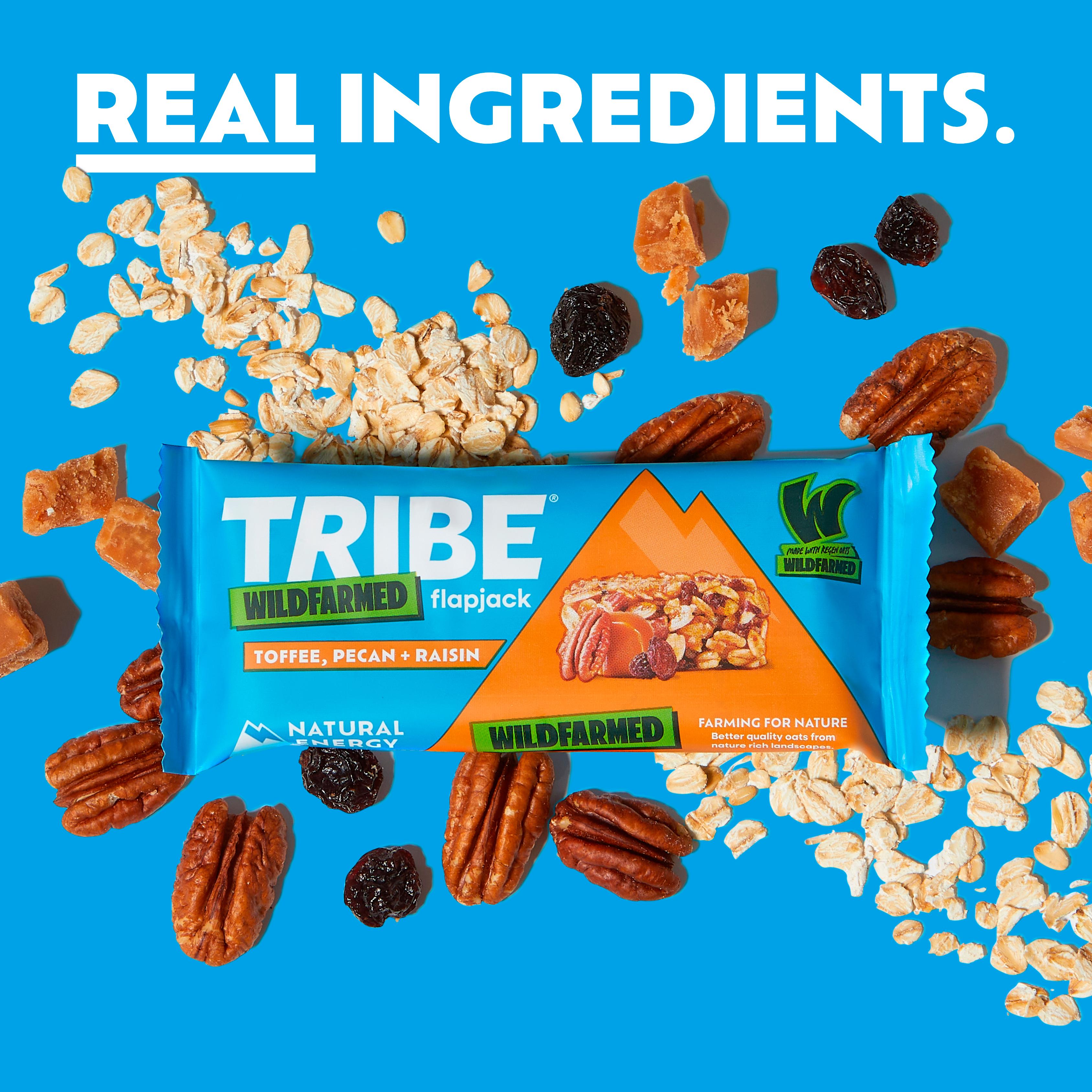 Tribe Wildfarmed Toffee, Pecan + Raisin Flapjack Bars 3 x 50g thumbnail 2